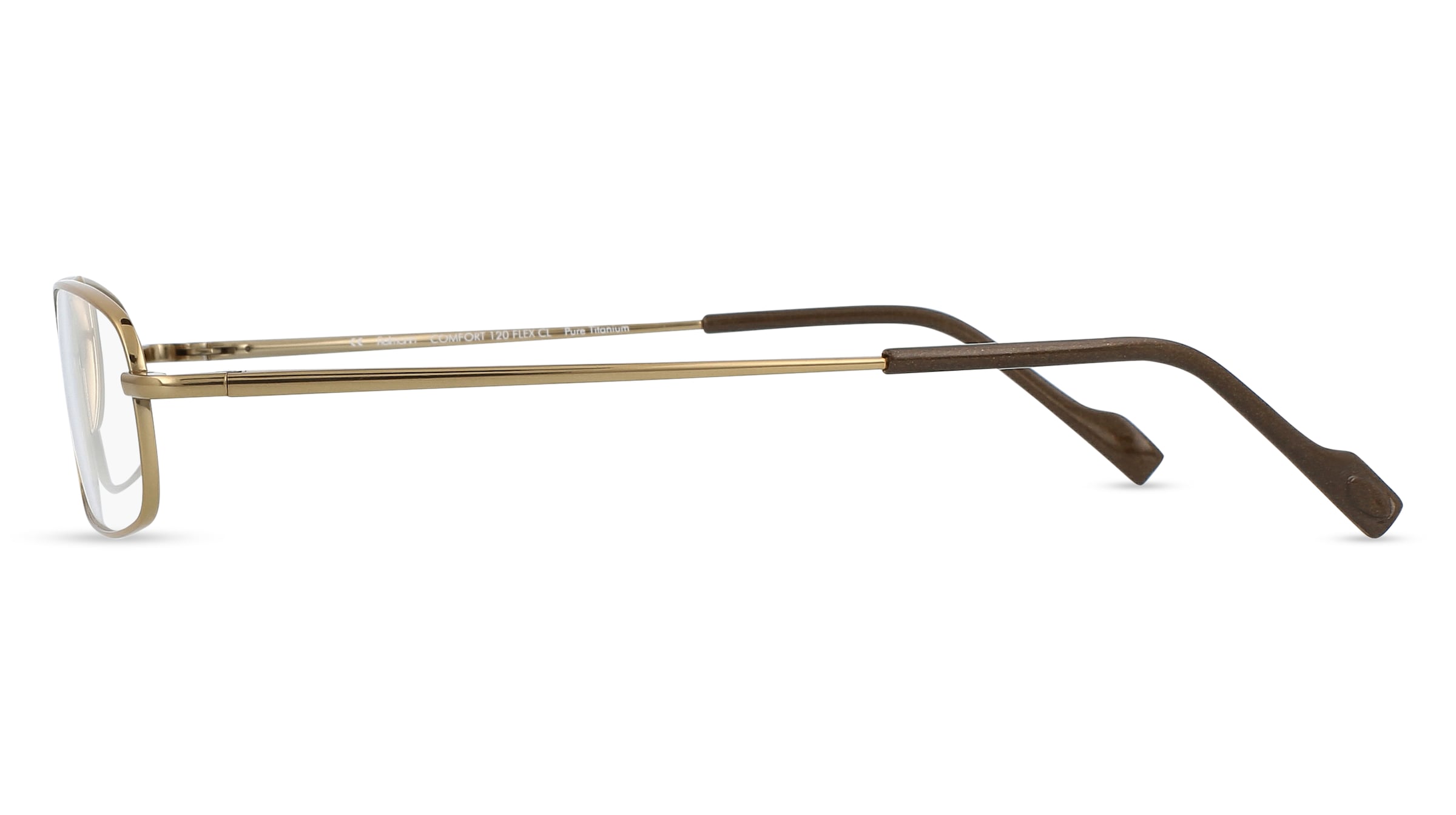 Thumbnail - Fielmann COMFORT 120 FLEX CL Herren-Brille inkl. Gläser Vollrand Schmal Titan-Gestell 53mm/20mm/140mm, gold