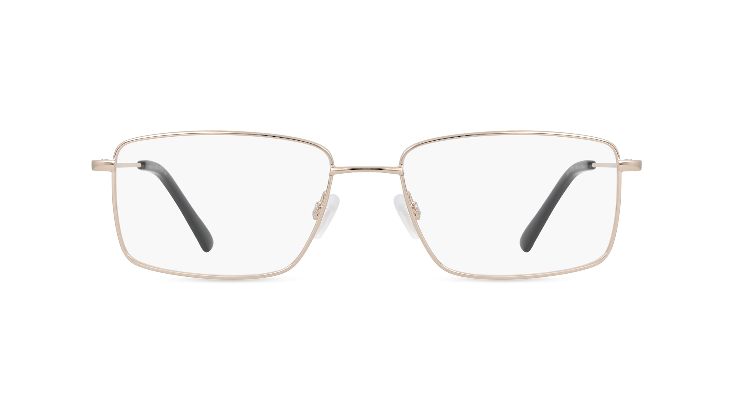 Fielmann OU 048 CL Herren-Brille inkl. Gläser Vollrand Eckig Edelstahl-Gestell 56mm/17mm/145mm, gold