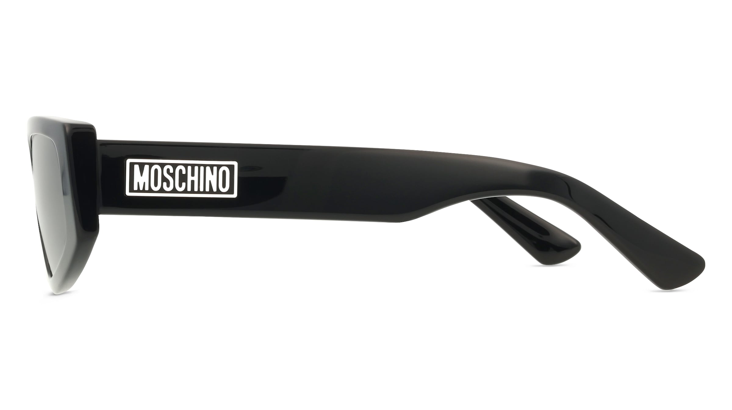 Thumbnail - Moschino MOS186/S Unisex-Sonnenbrille Vollrand Eckig Metall-Gestell, schwarz