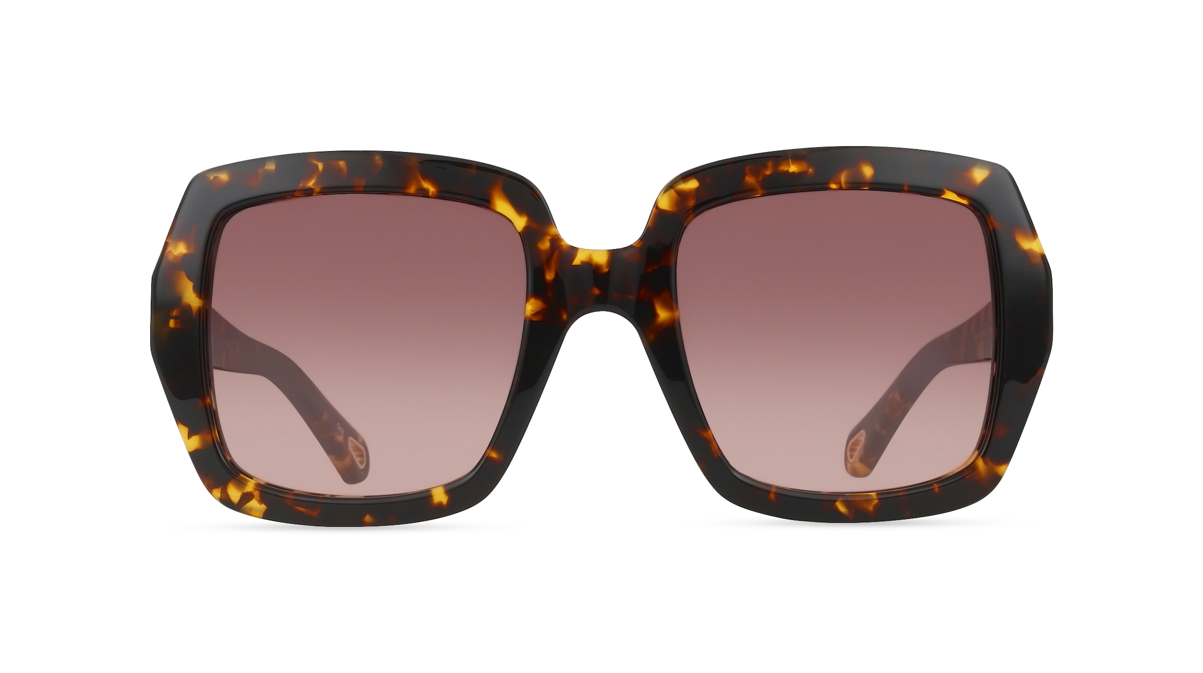 Chloé CH0301S Damen-Sonnenbrille Vollrand Eckig Acetat-Gestell, Havanna