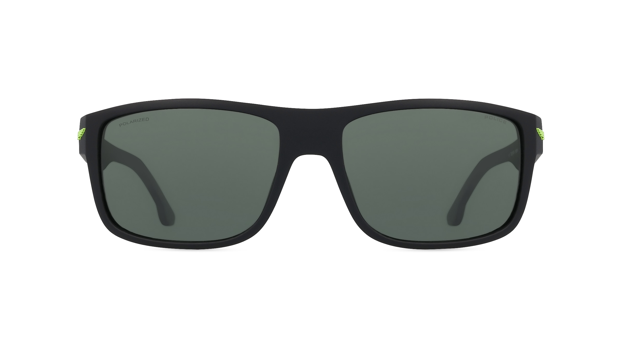 Police POISPLB39V Herren-Sonnenbrille Vollrand Eckig Acetat-Gestell, schwarz