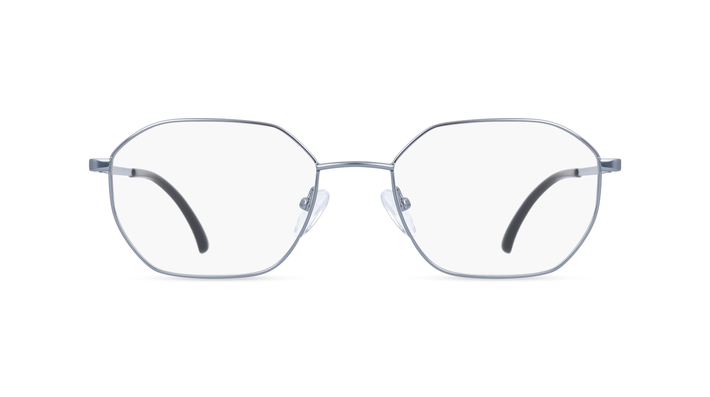 Fielmann BD 535 CL Herren-Brille inkl. Gläser Vollrand Eckig Edelstahl-Gestell 53mm/20mm/145mm, Blau