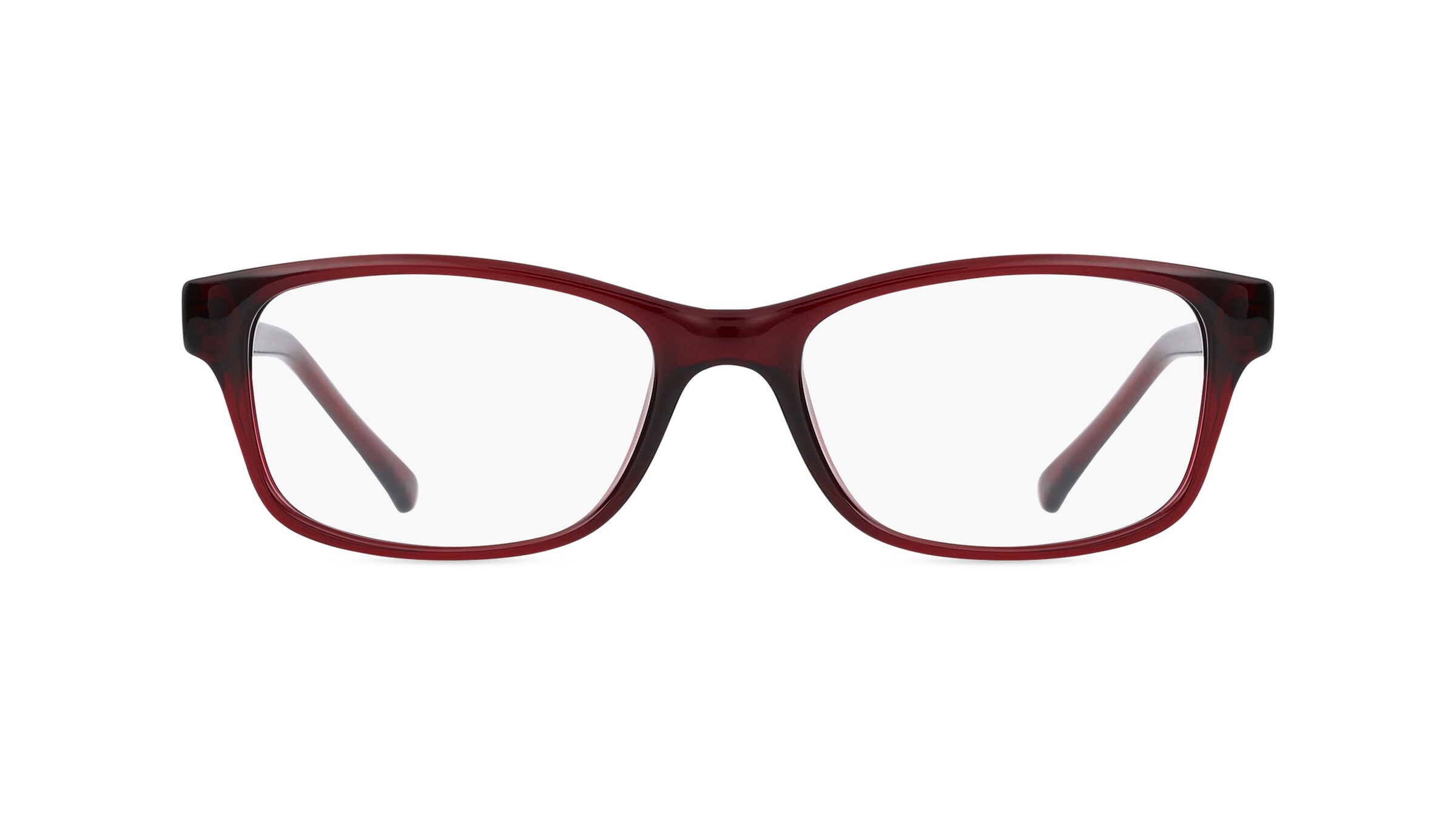 Fielmann MC 591 CL Damen-Brille inkl. Gläser Vollrand Eckig Propionat-Gestell 52mm/16mm/135mm, rot