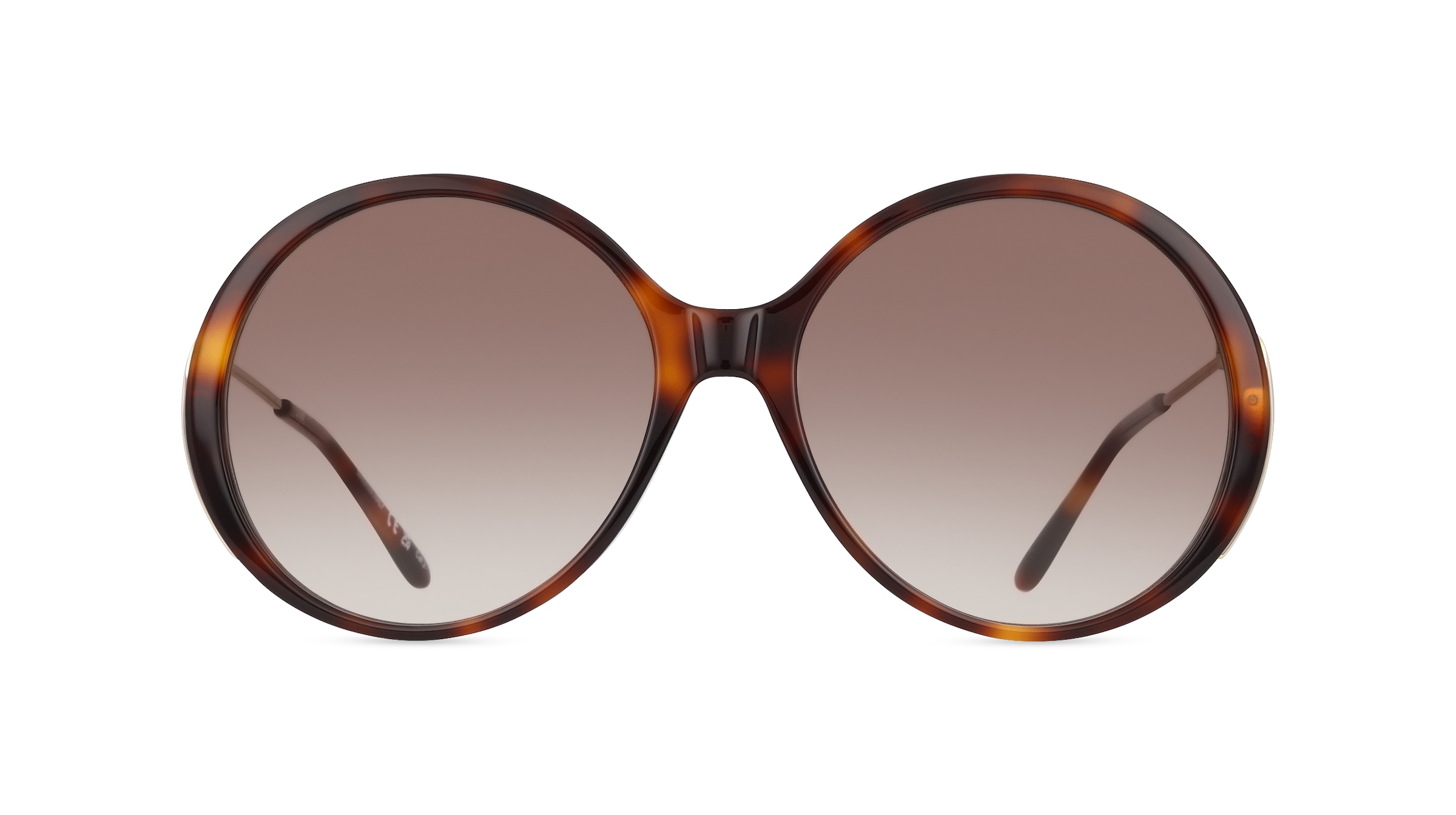 Chloé CH0171S Damen-Sonnenbrille Vollrand Rund Kunststoff-Gestell, braun