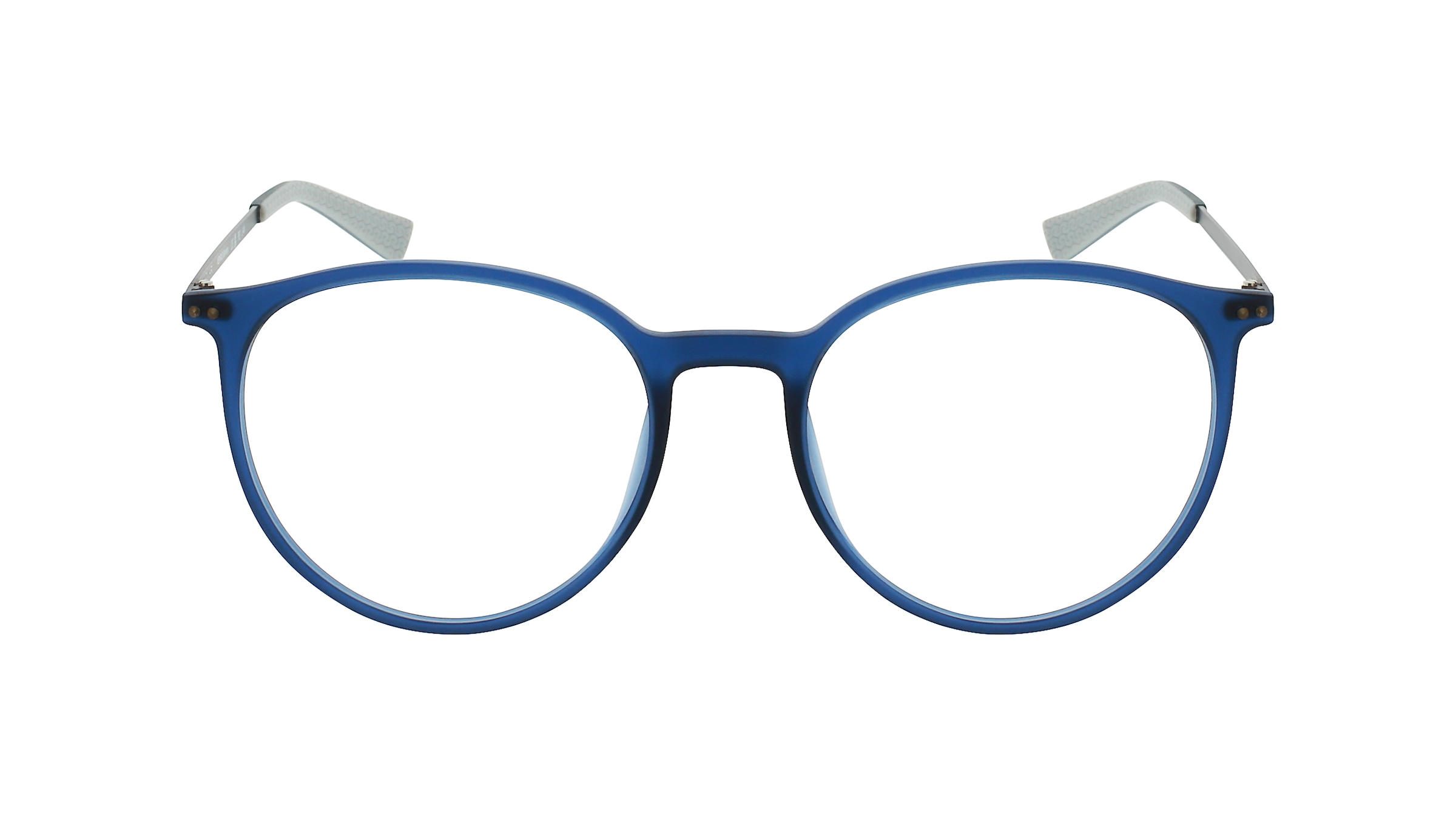 Jaguar 6827 Herren-Brille inkl. Gläser Vollrand Rund Kunststoff-Gestell 52mm/19mm/145mm, blau