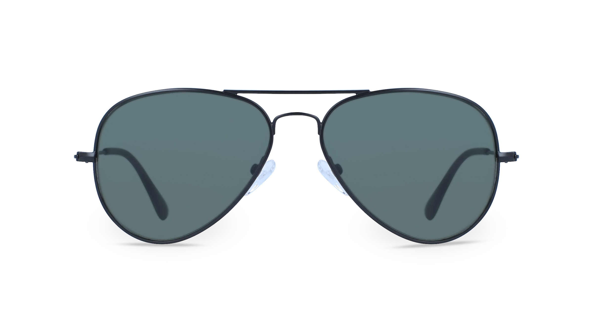 Fielmann BD 277 SUN CL Unisex-Sonnenbrille Vollrand Pilot Edelstahl-Gestell, schwarz