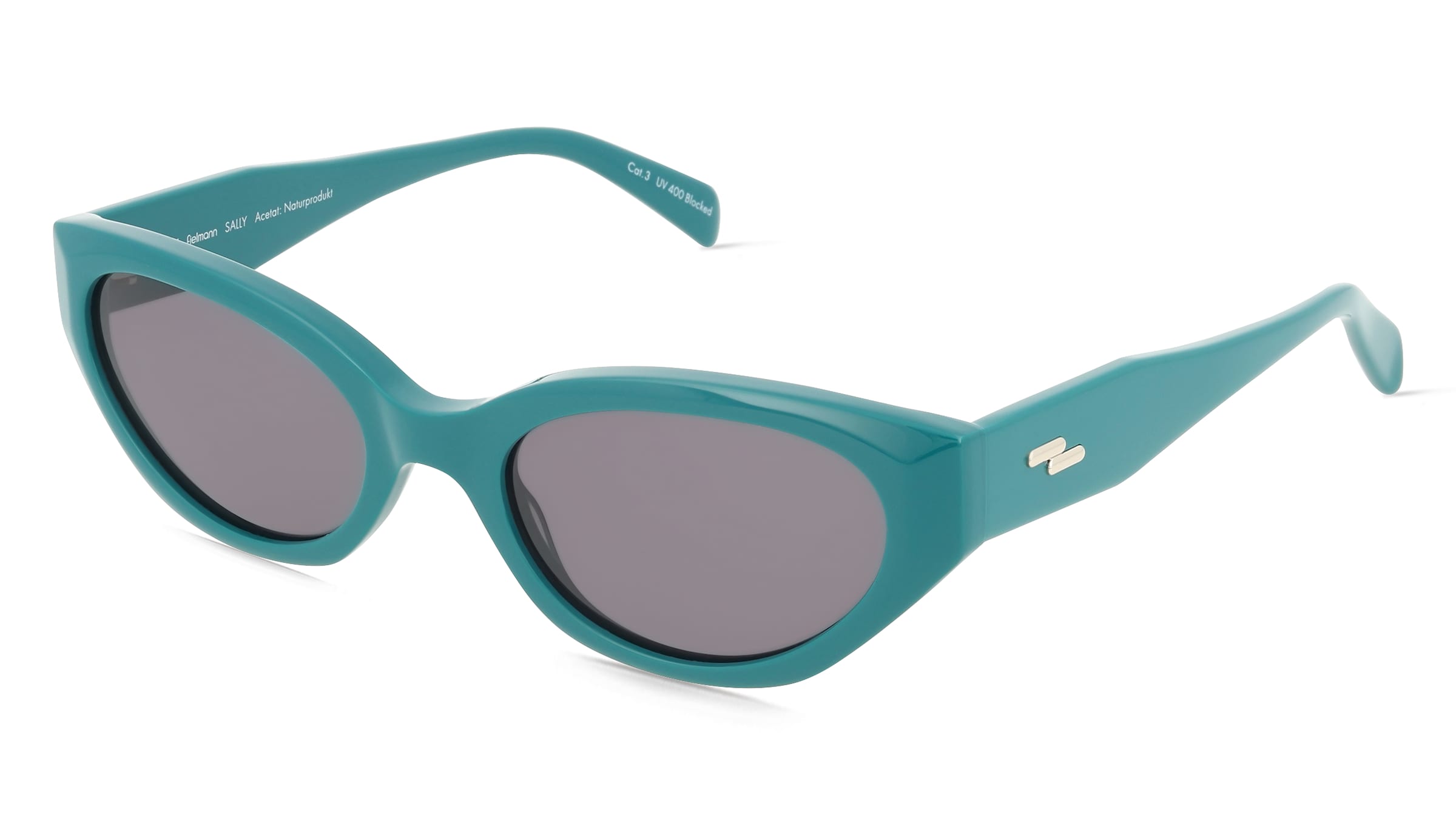 Fielmann LN 072 SUN FA SALLY Damen-Sonnenbrille Vollrand Cat Eye Acetat Extrudiert-Gestell, Grün