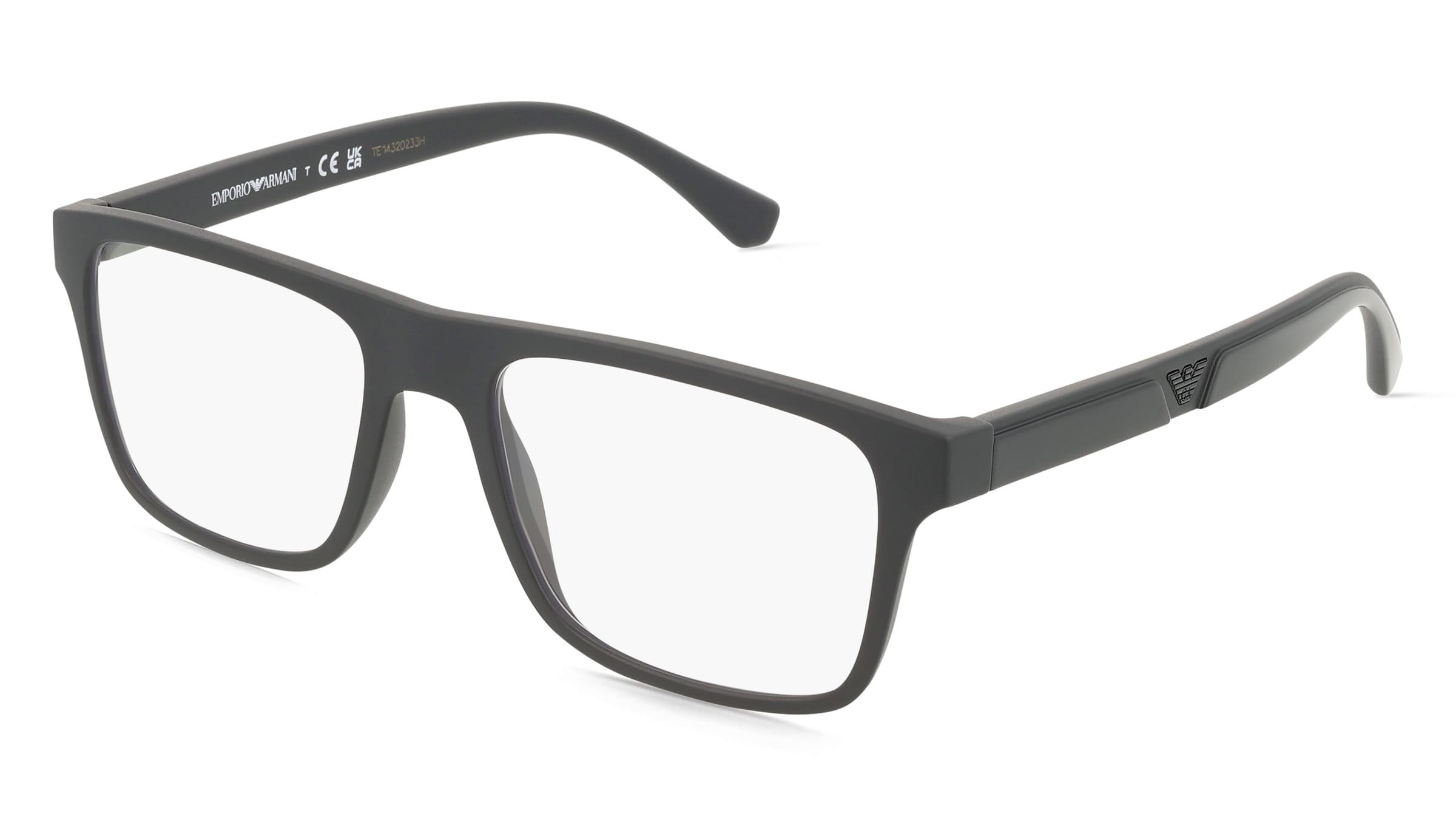 Emporio Armani EA4115 - mit Sonnenclip Herren-Brille inkl. Gläser Vollrand Eckig Kunststoff-Gestell 54/18/145, Schwarz