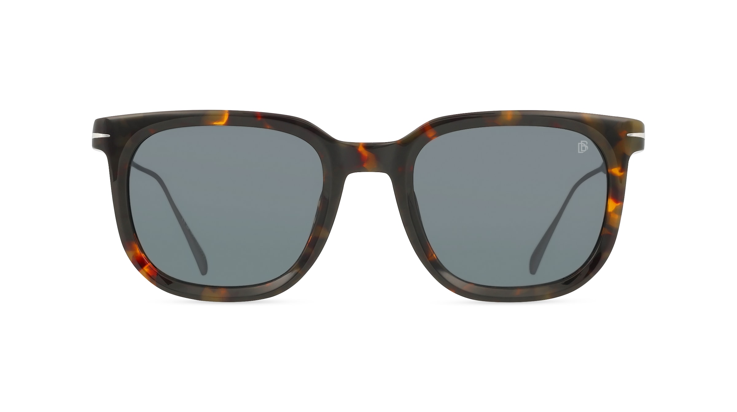 David Beckham DB 7119/S Herren-Sonnenbrille Vollrand Eckig Kunststoff-Gestell, silber