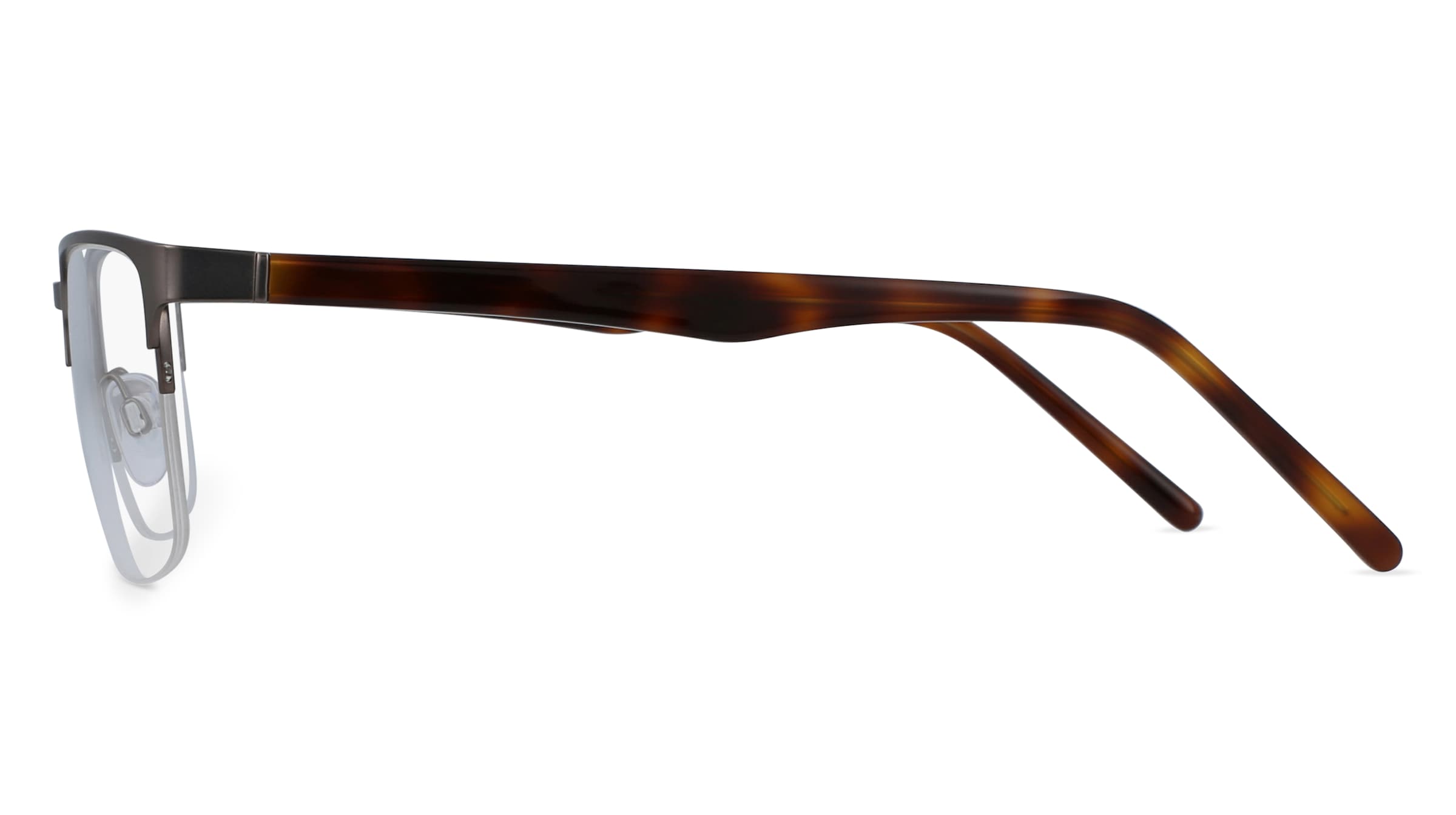 Thumbnail - Fielmann DDJ 008 FLEX CL Herren-Brille inkl. Gläser Halbrand Eckig Edelstahl-Gestell 54mm/17mm/140mm, grau