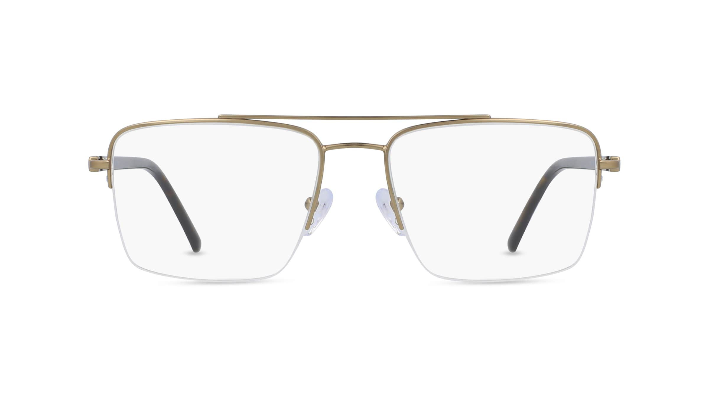 Fielmann BD 498 CL Herren-Brille inkl. Gläser Nylor Eckig Edelstahl-Gestell 55mm/17mm/140mm, gold