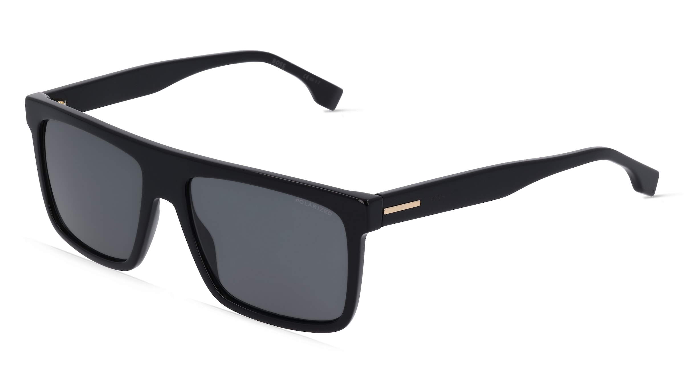 Safilo Boss 1440/S Herren-Sonnenbrille Vollrand Eckig Acetat-Gestell, schwarz