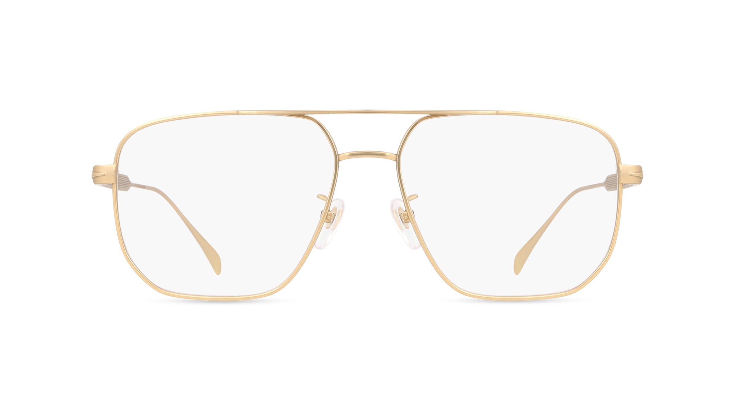 David Beckham DB 7124 Herren-Brille inkl. Gläser Vollrand Eckig Titan-Gestell 58mm/16mm/150mm, gold