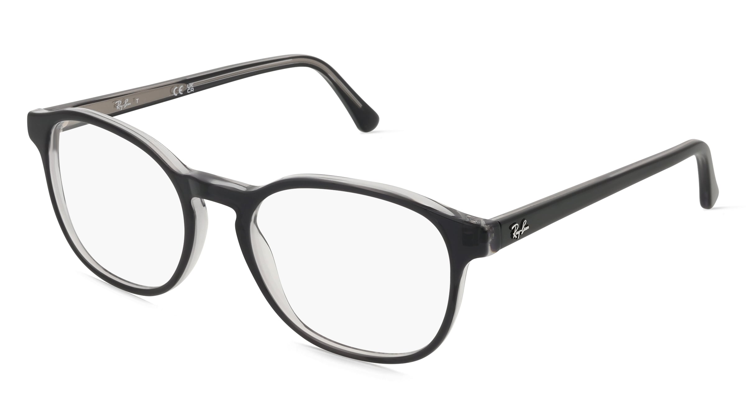 Ray-Ban 0RX5417 Unisex-Brille inkl. Gläser Vollrand Panto Acetat-Gestell 52/19/145, Grau