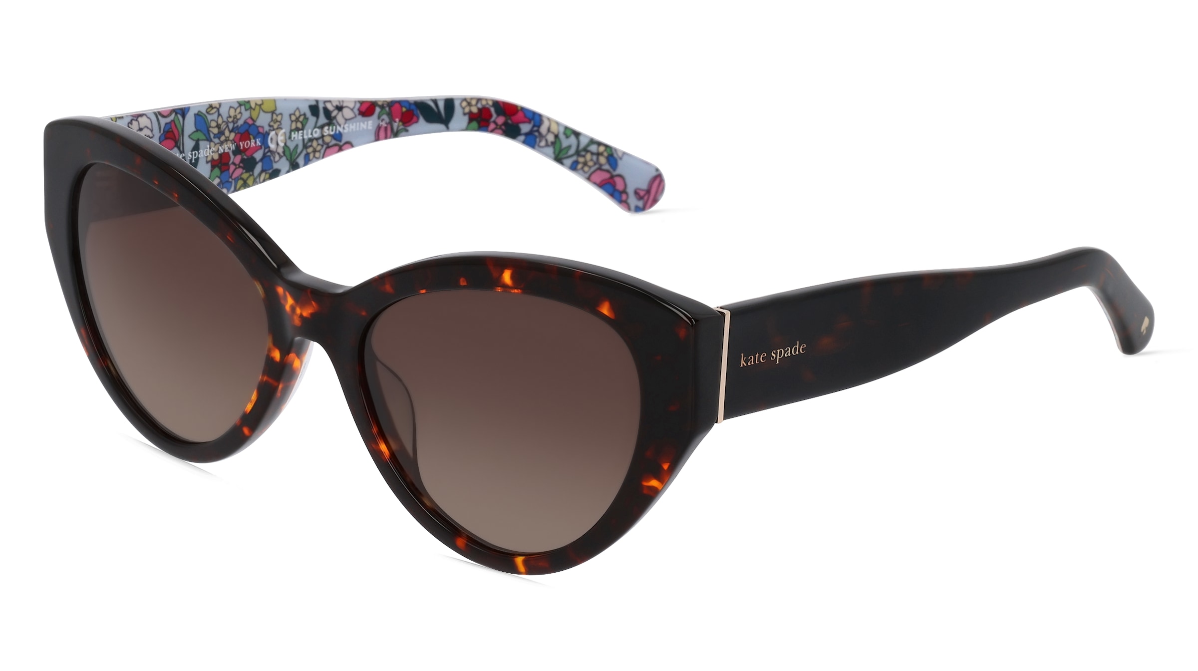 Kate Spade Paisleigh/S Damen-Sonnenbrille Vollrand Butterfly Acetat-Gestell, Braun
