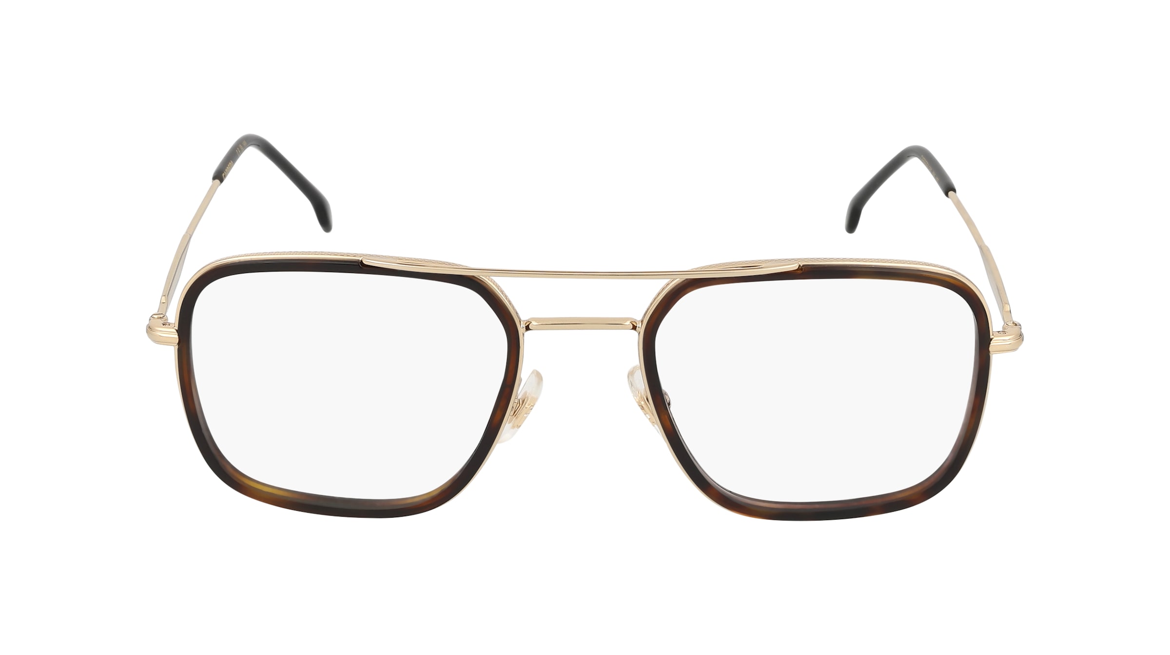 Carrera 280 Herren-Brille inkl. Gläser Vollrand Eckig Metall-Gestell 52mm/21mm/150mm, Havanna