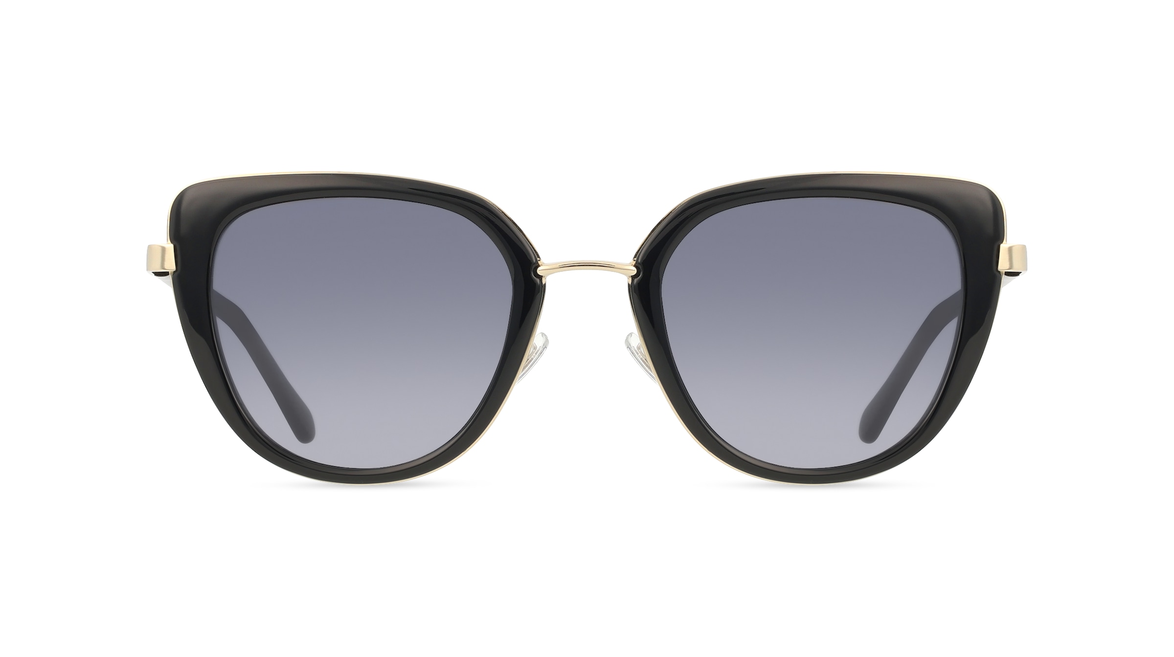Fossil FOS 2158/G/S Damen-Sonnenbrille Vollrand Cateye Edelstahl-Gestell, Schwarz