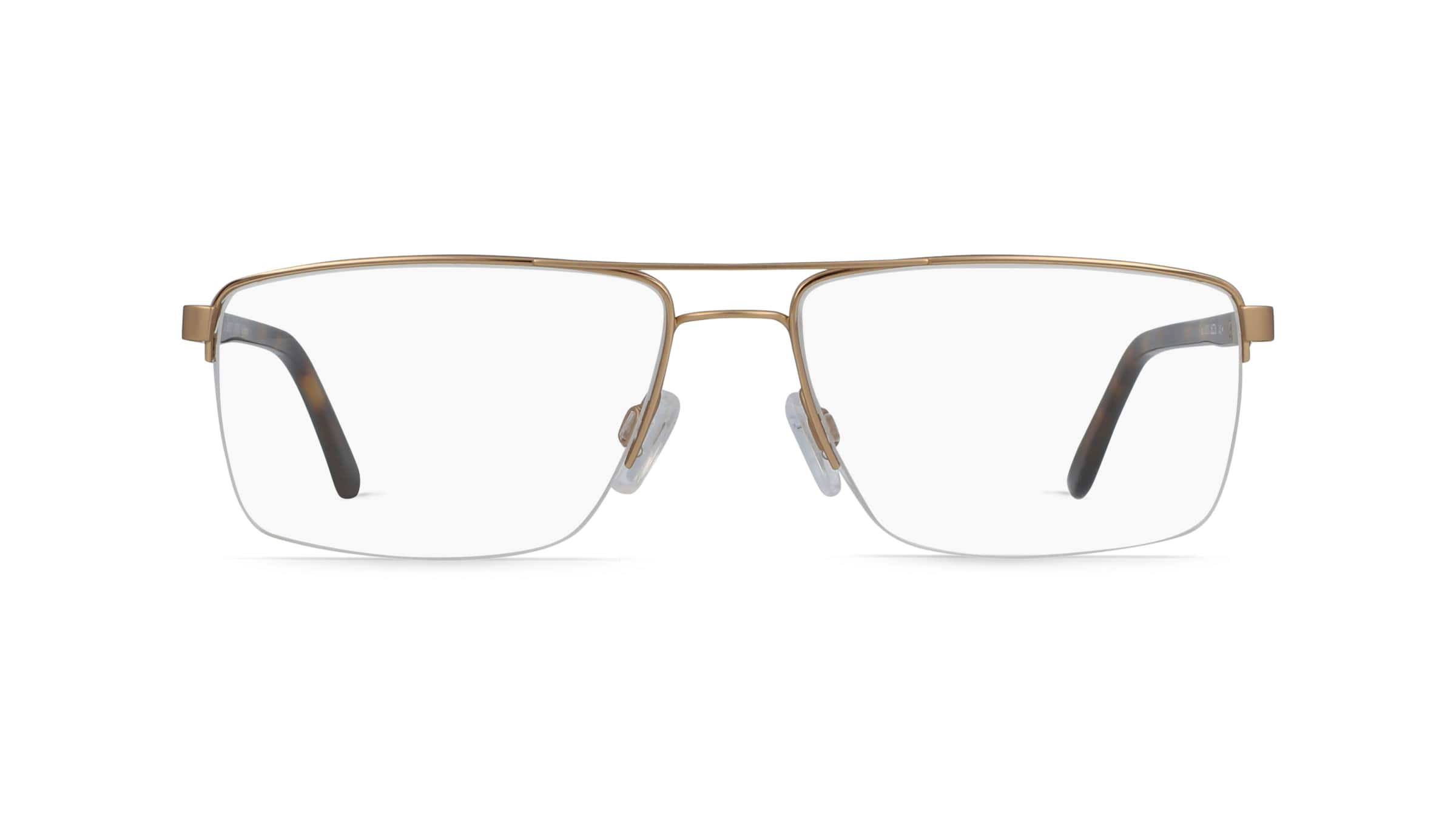 Fielmann 2194 FLEX CL Herren-Brille inkl. Gläser Nylor Eckig Titan-Gestell 56mm/16mm/145mm, gold