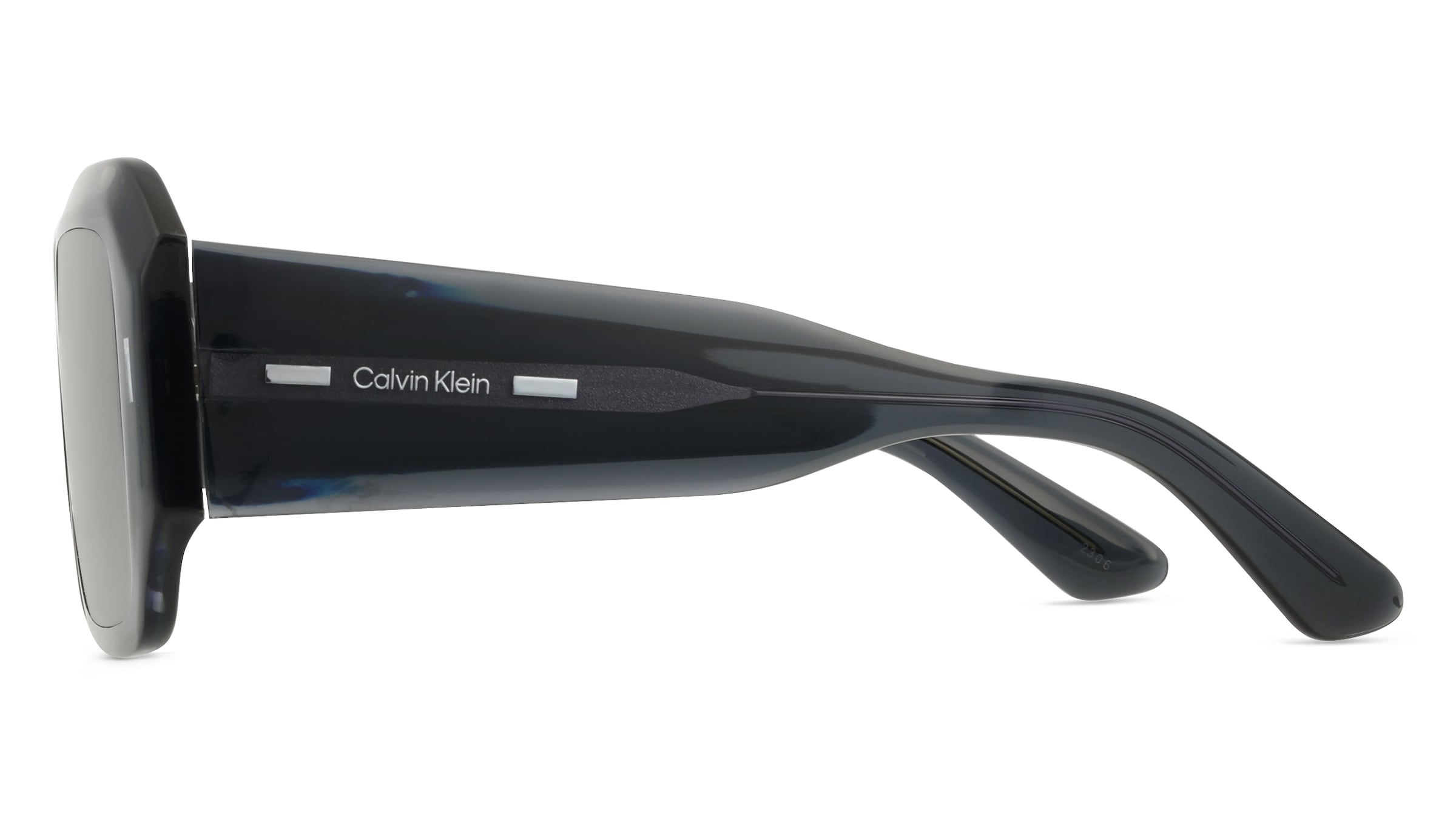Thumbnail - Calvin Klein CK23536S Unisex-Sonnenbrille Vollrand Eckig Kunststoff-Gestell, grau