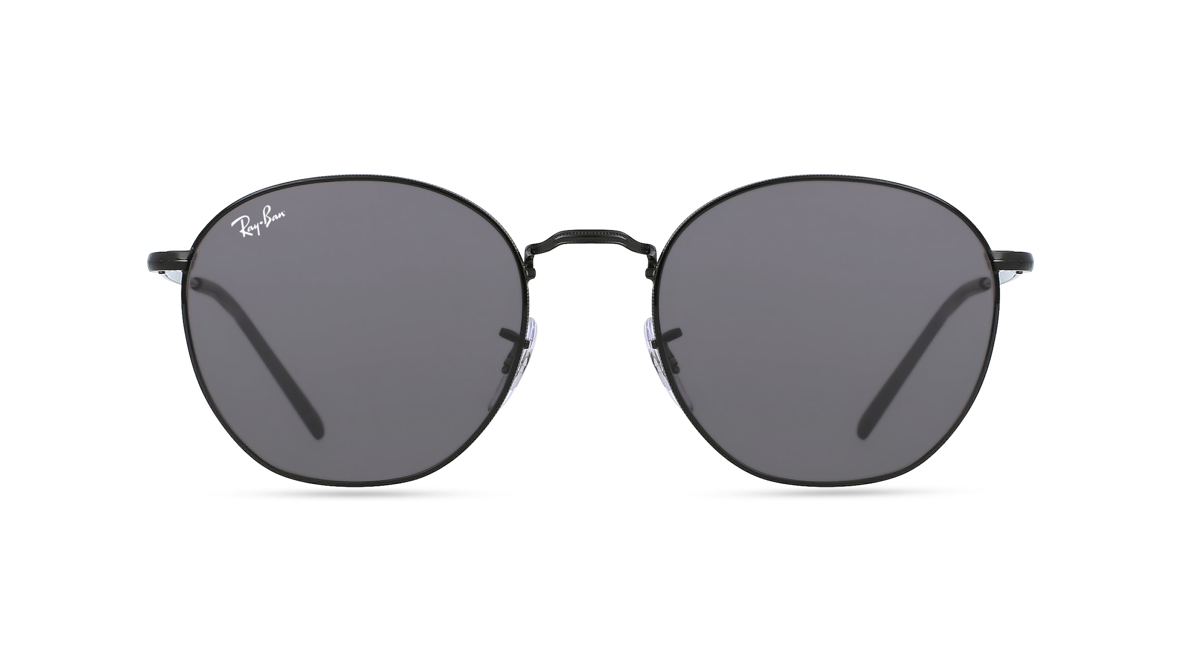 Ray-Ban RB 3772 ROB Unisex-Sonnenbrille Vollrand Oval Metall-Gestell, schwarz