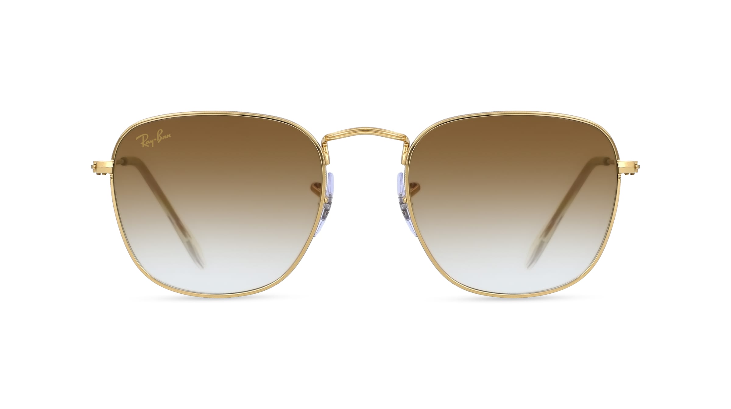 Ray-Ban RB 3857 FRANK Unisex-Sonnenbrille Vollrand Eckig Metall-Gestell, gold