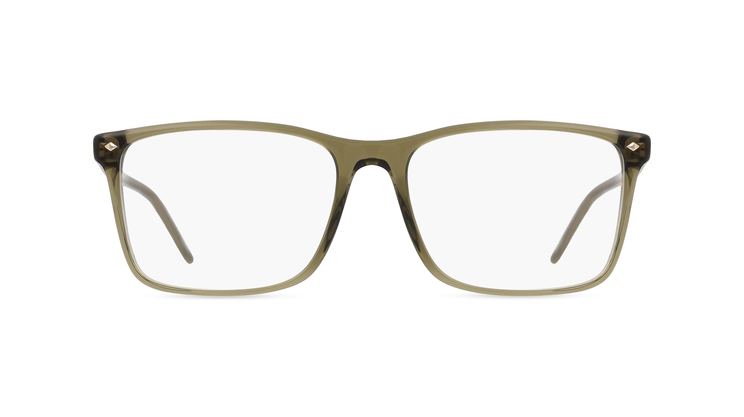 Giorgio Armani 0AR7258 Herren-Brille inkl. Gläser Vollrand Quadratisch Acetat-Gestell 57/17/145, grün