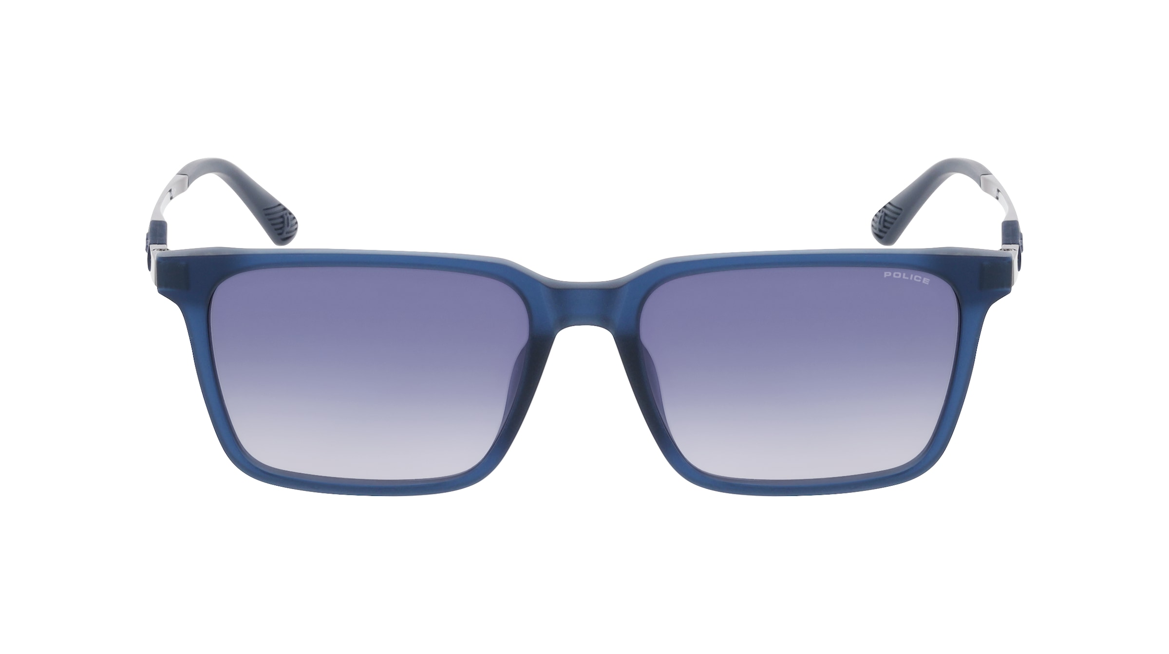 Police SPLP31 Herren-Sonnenbrille Vollrand Eckig Acetat-Gestell, blau