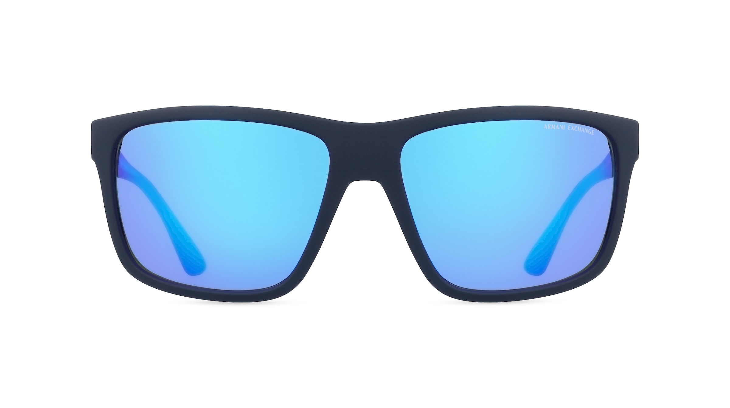 Armani Exchange AX4121S Herren-Sonnenbrille Vollrand Eckig Kunststoff-Gestell, Blau