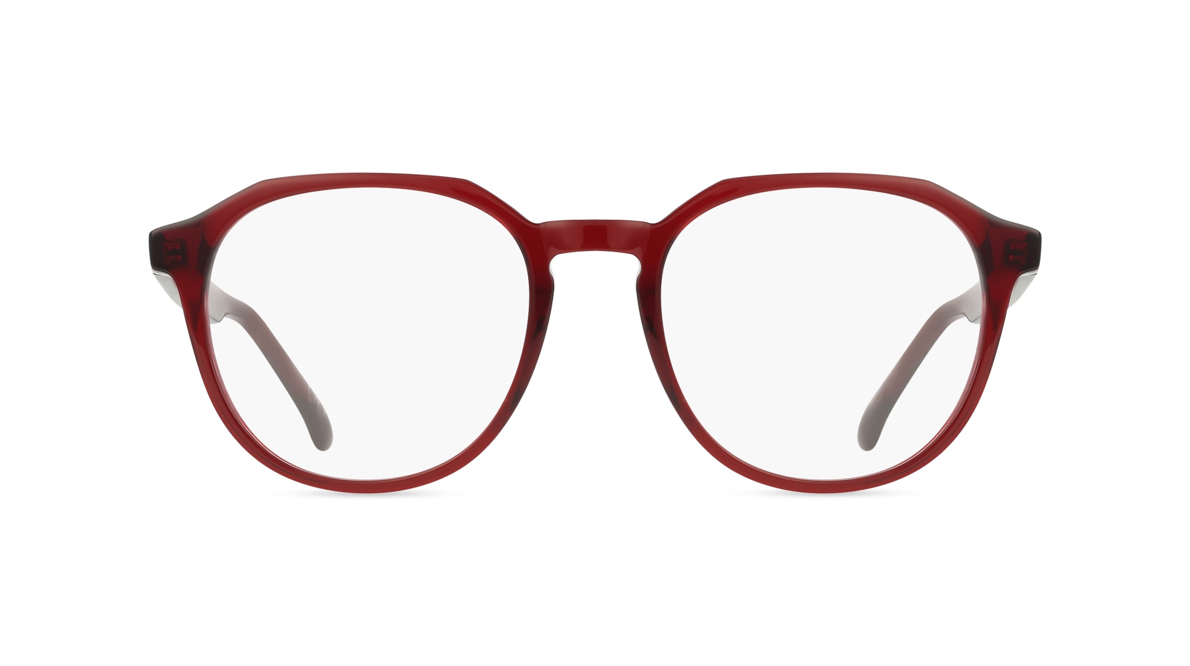 Thumbnail - Fielmann AB 007 CL Unisex-Brille inkl. Gläser Vollrand Panto Acetat-Gestell 50mm/19mm/140mm, rot
