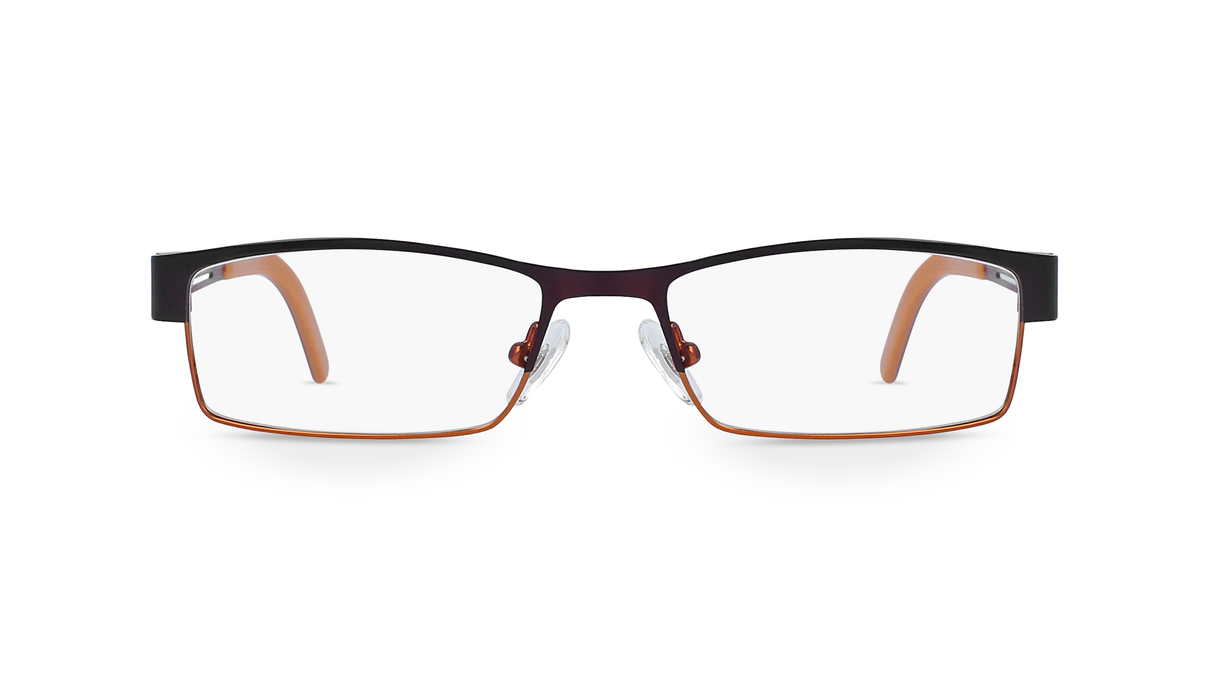 Fielmann OPH 9751 FLEX FA Damen-Brille inkl. Gläser Vollrand Eckig Metall-Gestell 52mm/16mm/135mm, braun