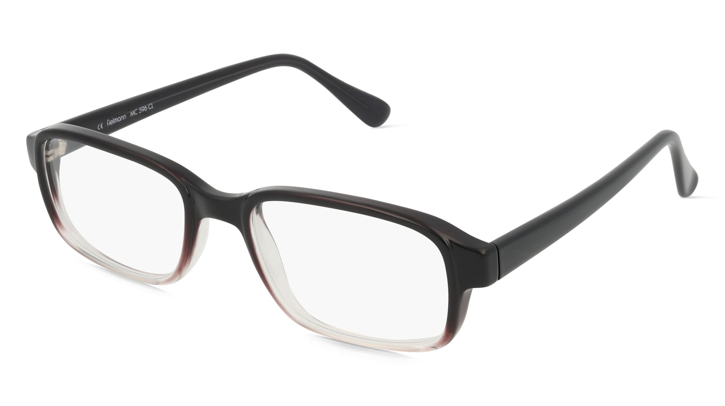 Fielmann MC 596 CL Herren-Brille inkl. Gläser Vollrand Eckig Propionat-Gestell 56mm/21mm/145mm, schwarz