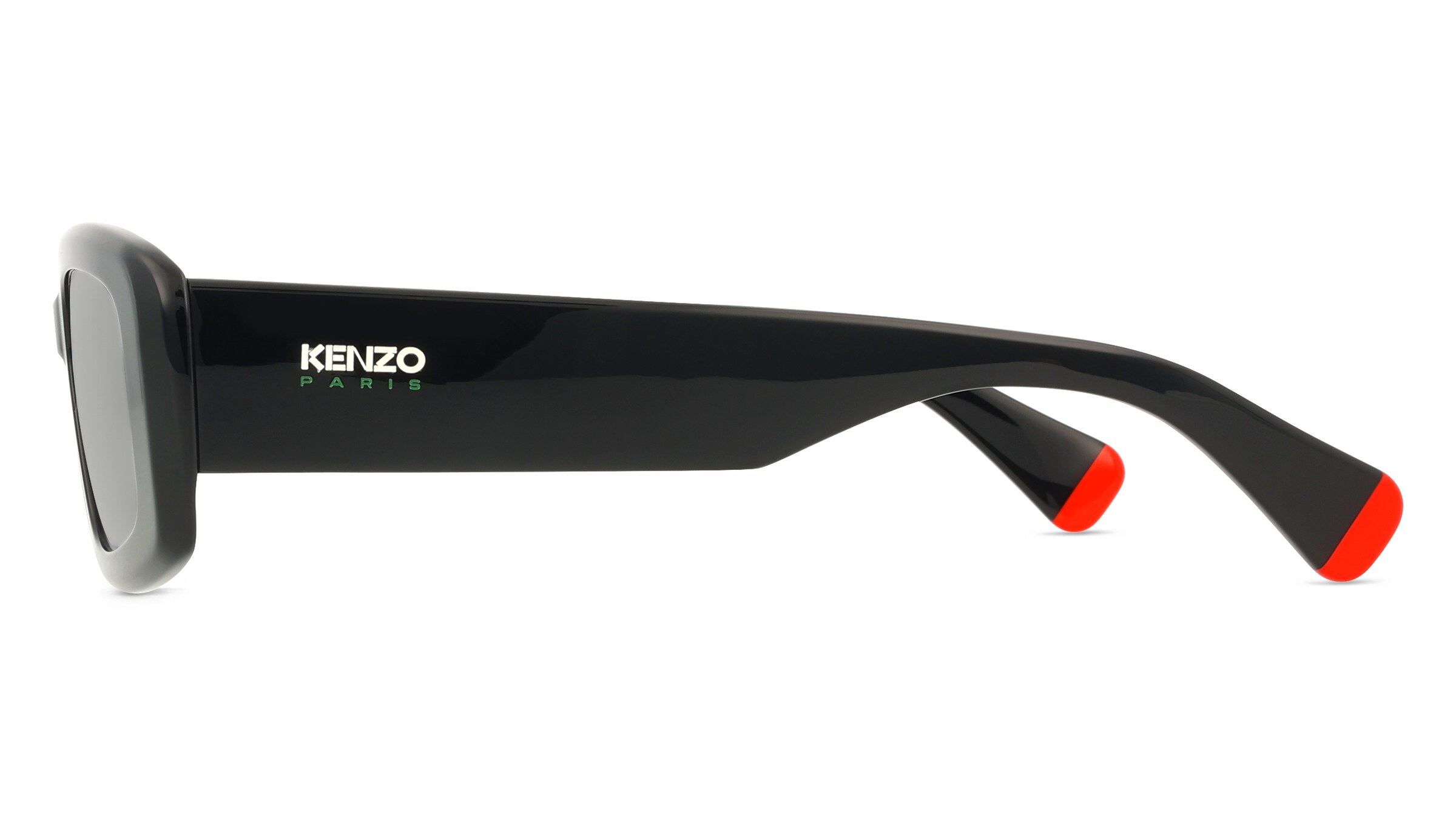 Thumbnail - Kenzo KZ40198U Damen-Sonnenbrille Vollrand Eckig Acetat-Gestell, schwarz
