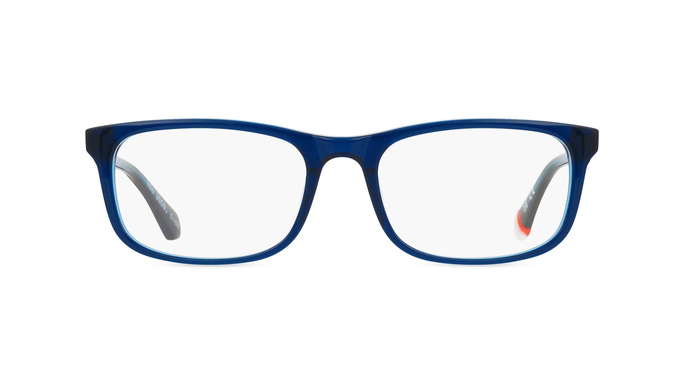 Superdry SDO 3009 Herren-Brille inkl. Gläser Vollrand Eckig Kunststoff-Gestell 54mm/18mm/145mm, blau