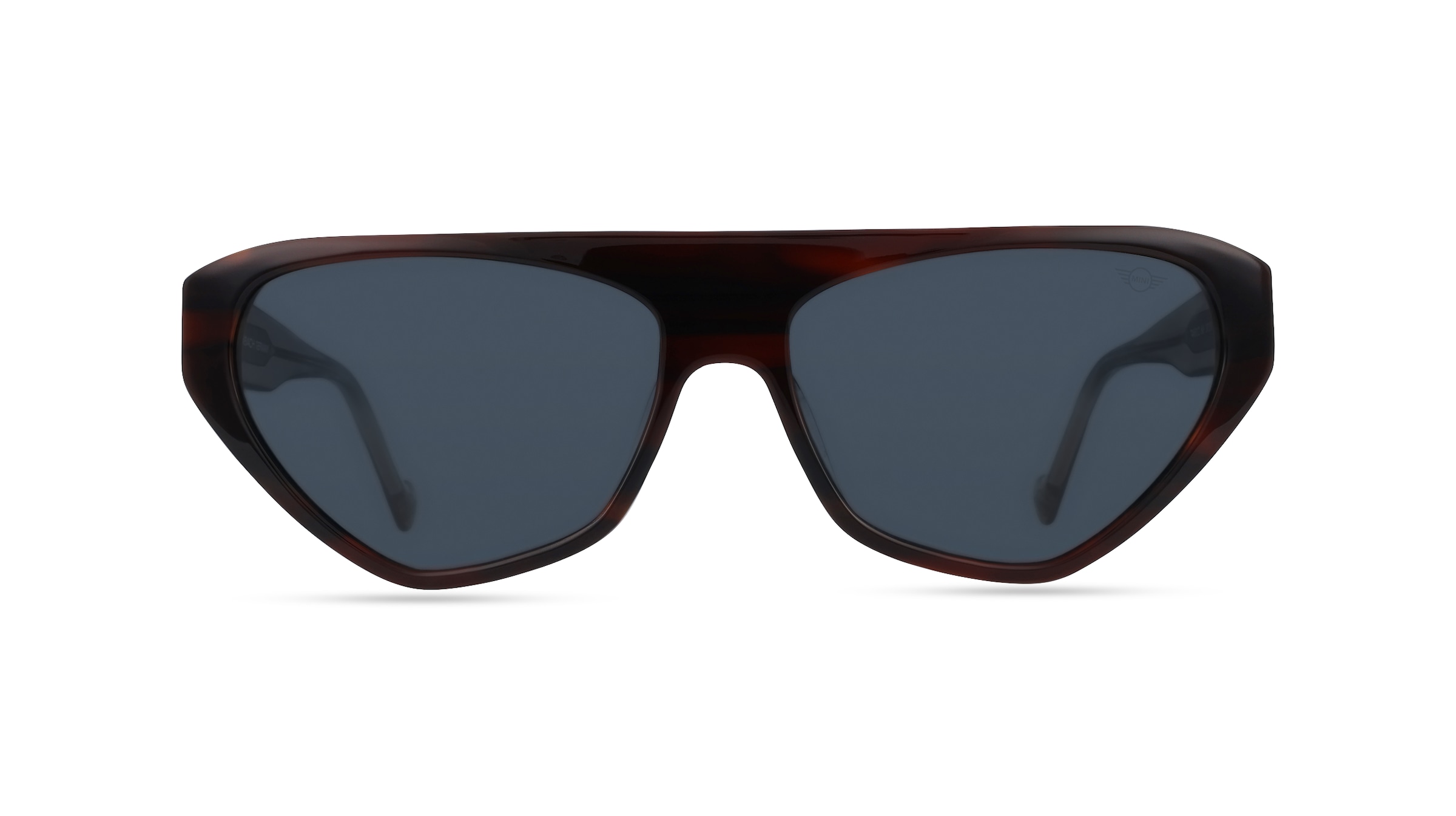 MINI EYEWEAR 746012 Damen-Sonnenbrille Vollrand Pilot Kunststoff-Gestell, braun