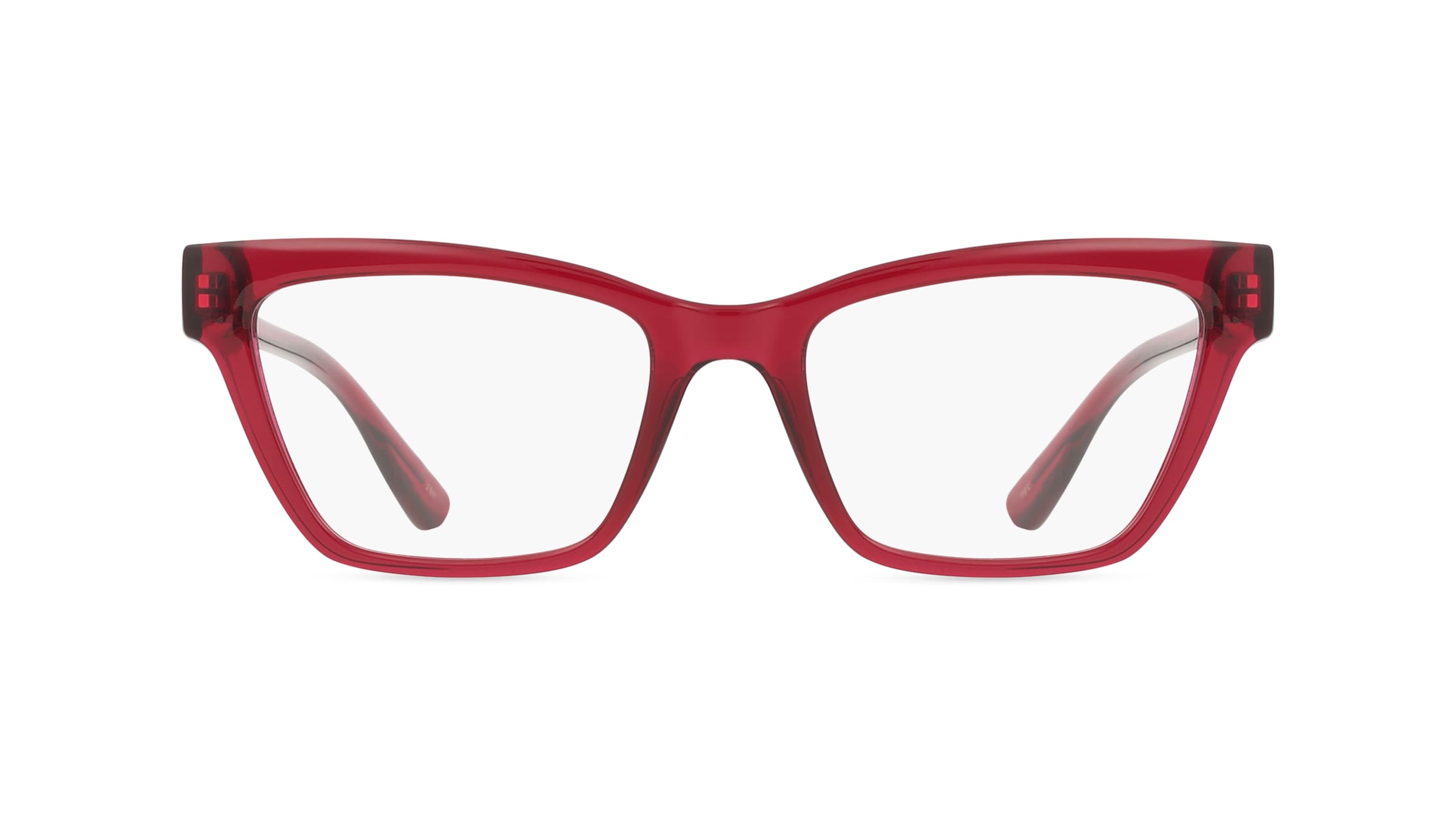 Karl Lagerfeld KL6135 Unisex-Brille inkl. Gläser Vollrand Cateye Acetat-Gestell 53mm/18mm/140mm, rot