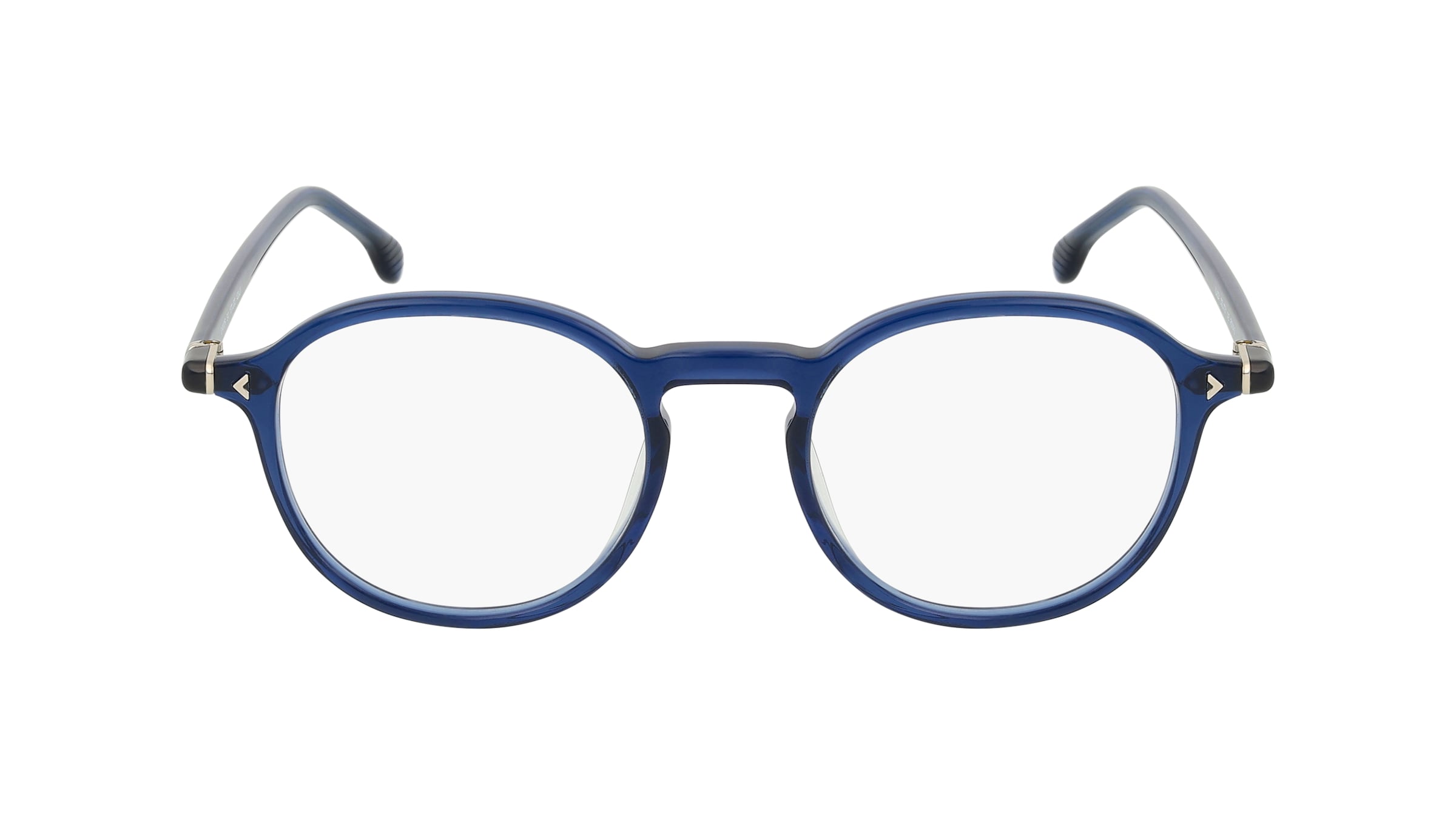 Lozza LOZVL4324 Unisex-Brille inkl. Gläser Vollrand Panto Kunststoff-Gestell 48mm/19mm/145mm, blau