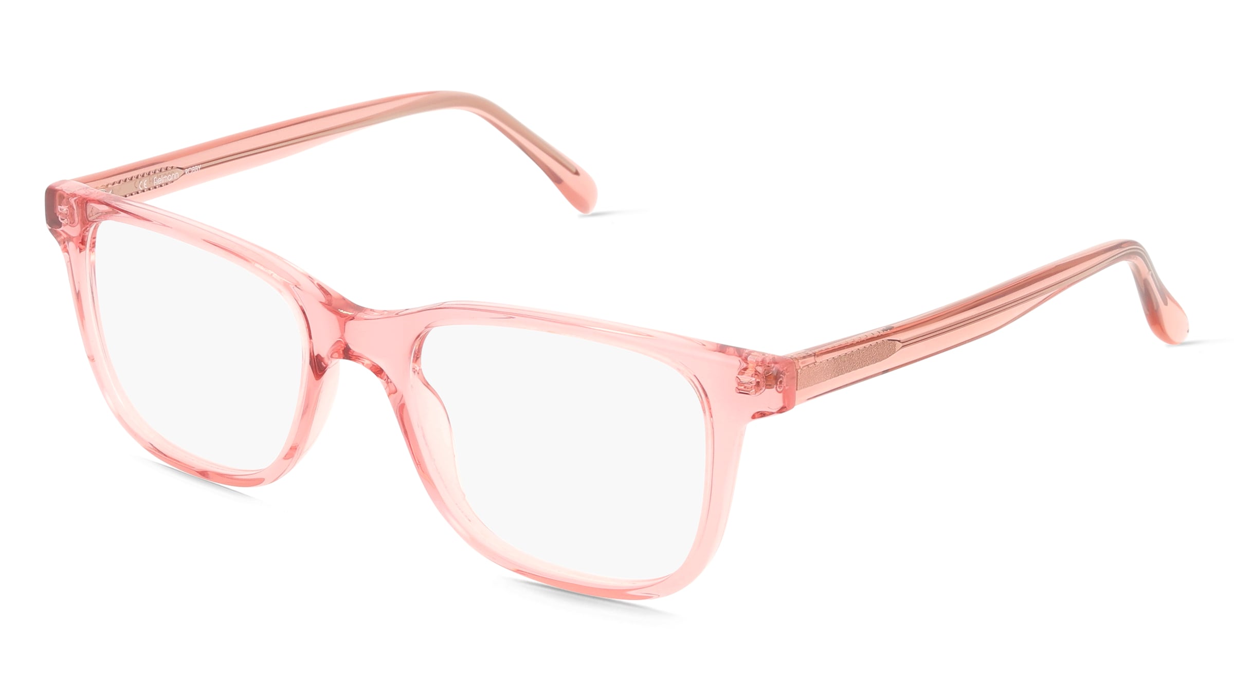 Fielmann BD 578 CL ROBBY Unisex-Brille inkl. Gläser Vollrand Quadratisch Acetat-Gestell 50/18/145, Pink