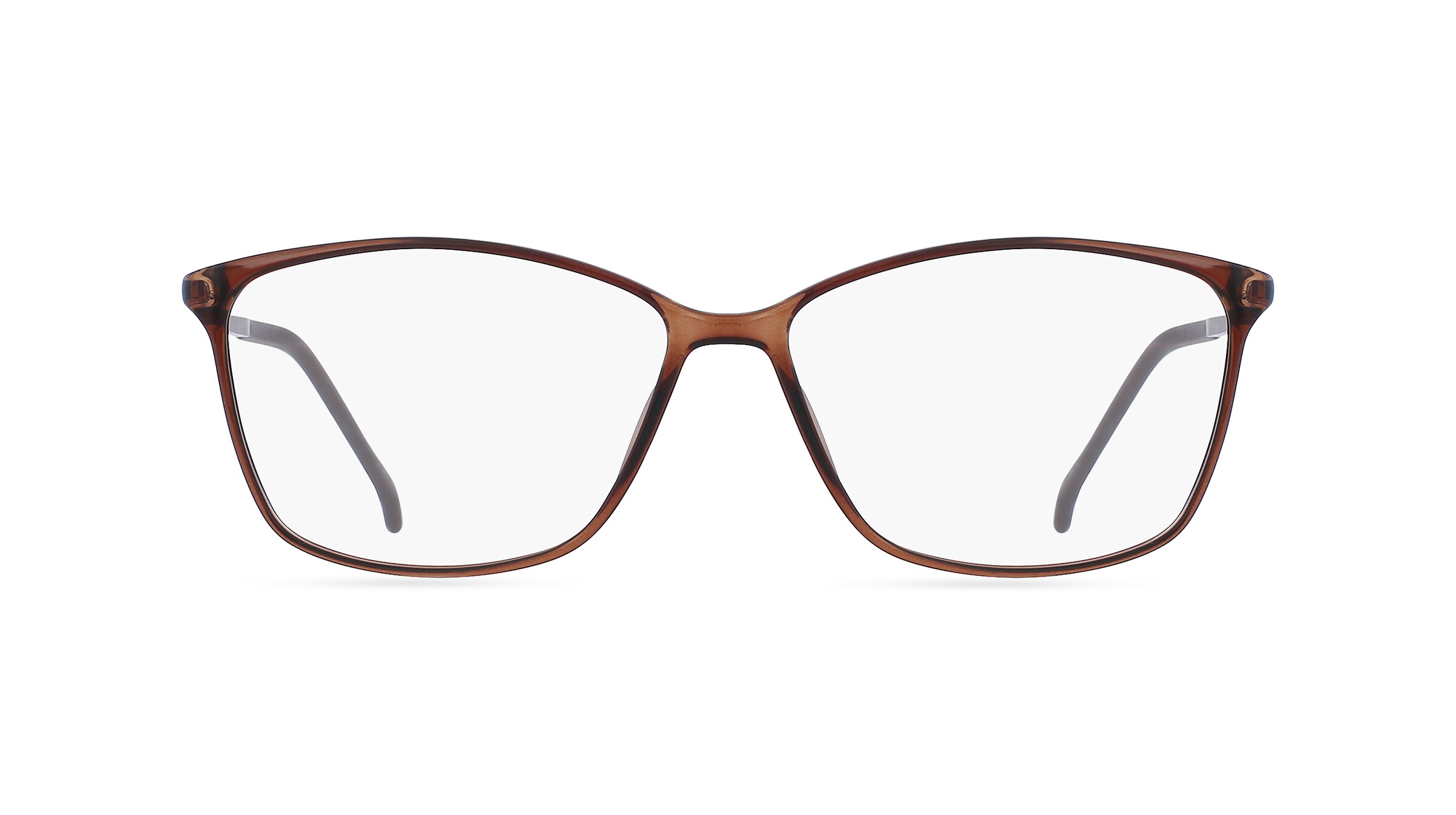 Fielmann COMFORT 107 CL Damen-Brille inkl. Gläser Vollrand Eckig TR90-Gestell 52mm/11mm/130mm, braun