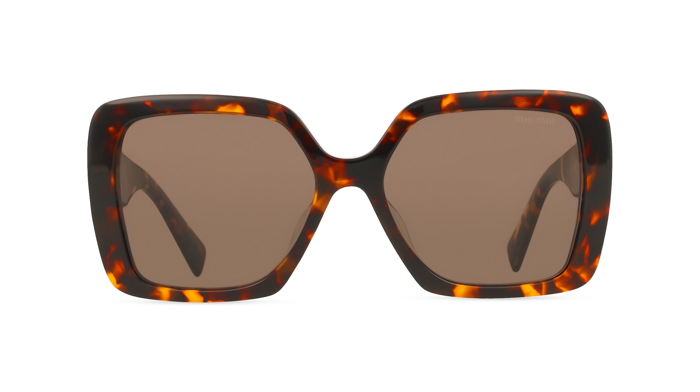 Miu Miu MU10YS Damen-Sonnenbrille Vollrand Quadratisch Acetat-Gestell, gelb