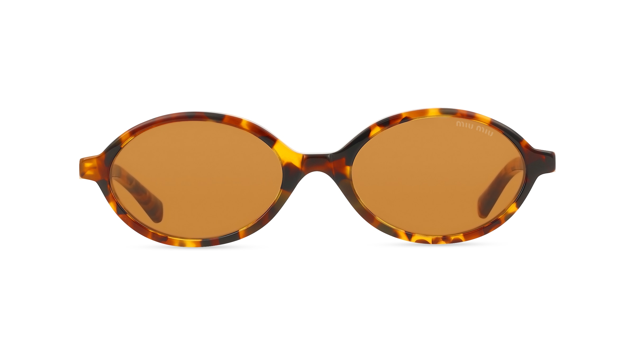 Miu Miu MU 04ZS Damen-Sonnenbrille Vollrand Oval Acetat-Gestell, braun
