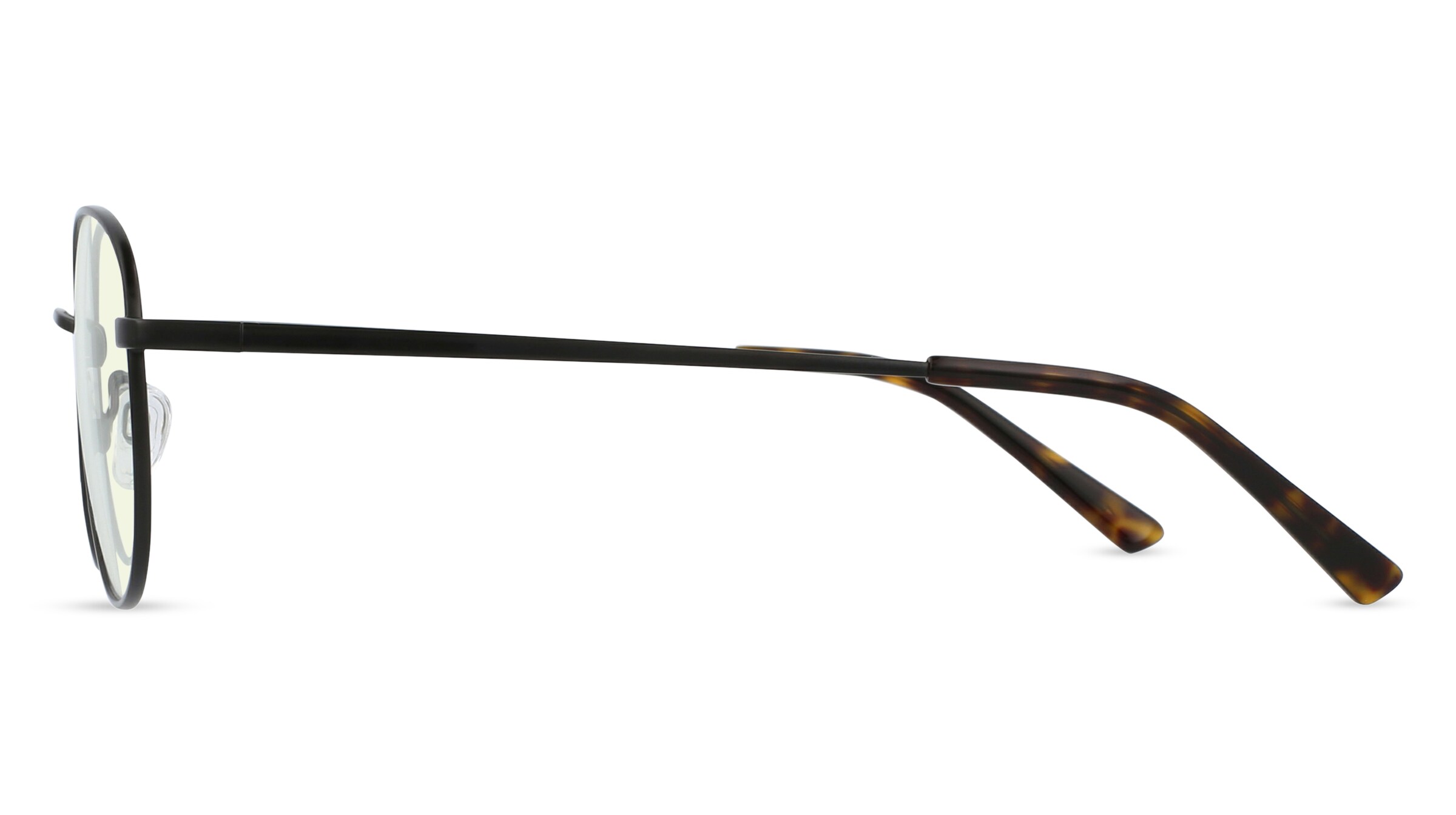 Thumbnail - Fielmann OU 001 BL Unisex-Blaulichtfilterbrille ohne Sehstärke Vollrand Panto Edelstahl-Gestell, schwarz