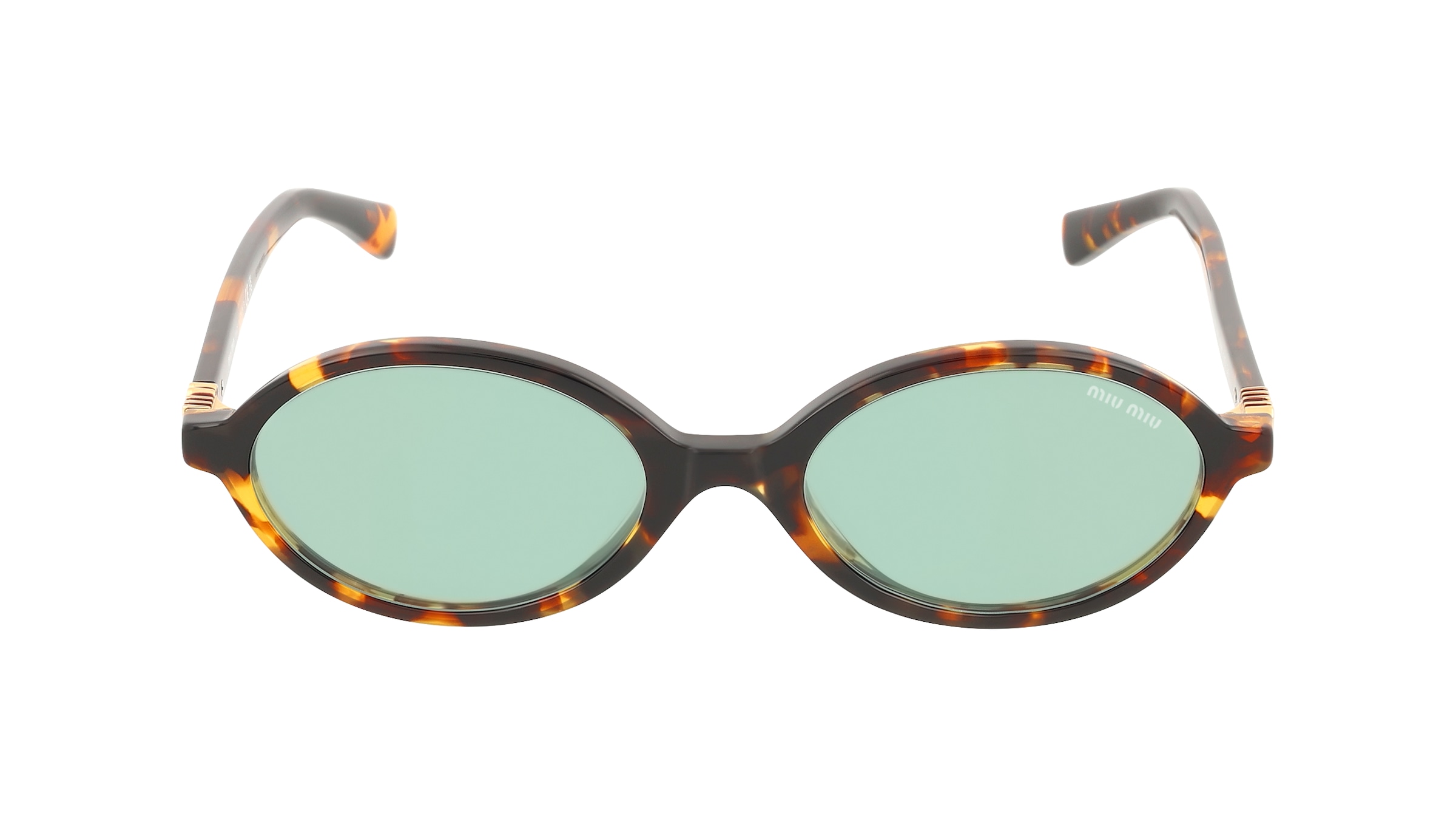 Miu Miu 0MU 04ZS Damen-Sonnenbrille Vollrand Oval Acetat-Gestell, Gelb