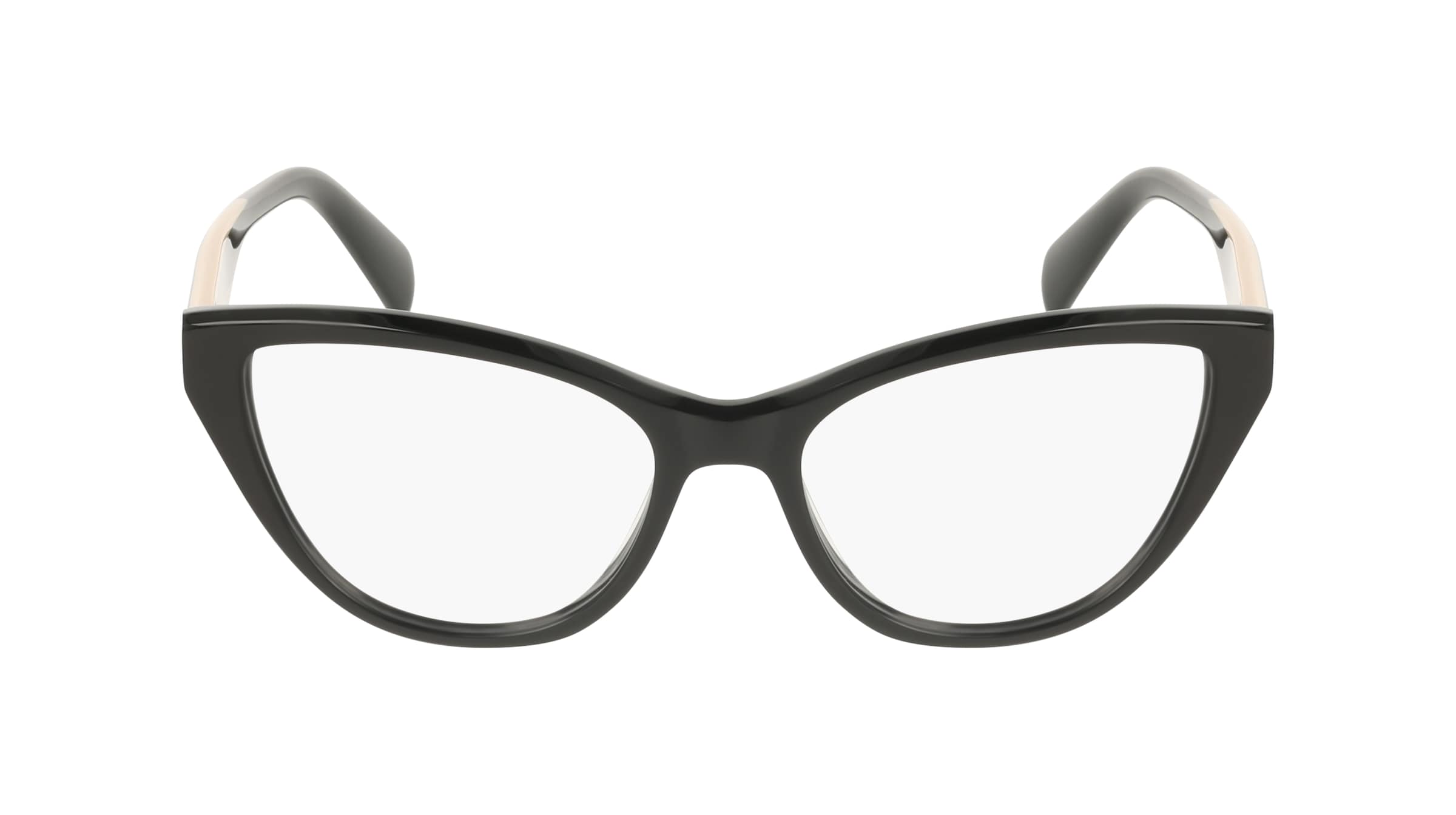 Liu Jo LJ2824 Damen-Brille inkl. Gläser Vollrand Butterfly Acetat-Gestell 54mm/17mm/140mm, Schwarz