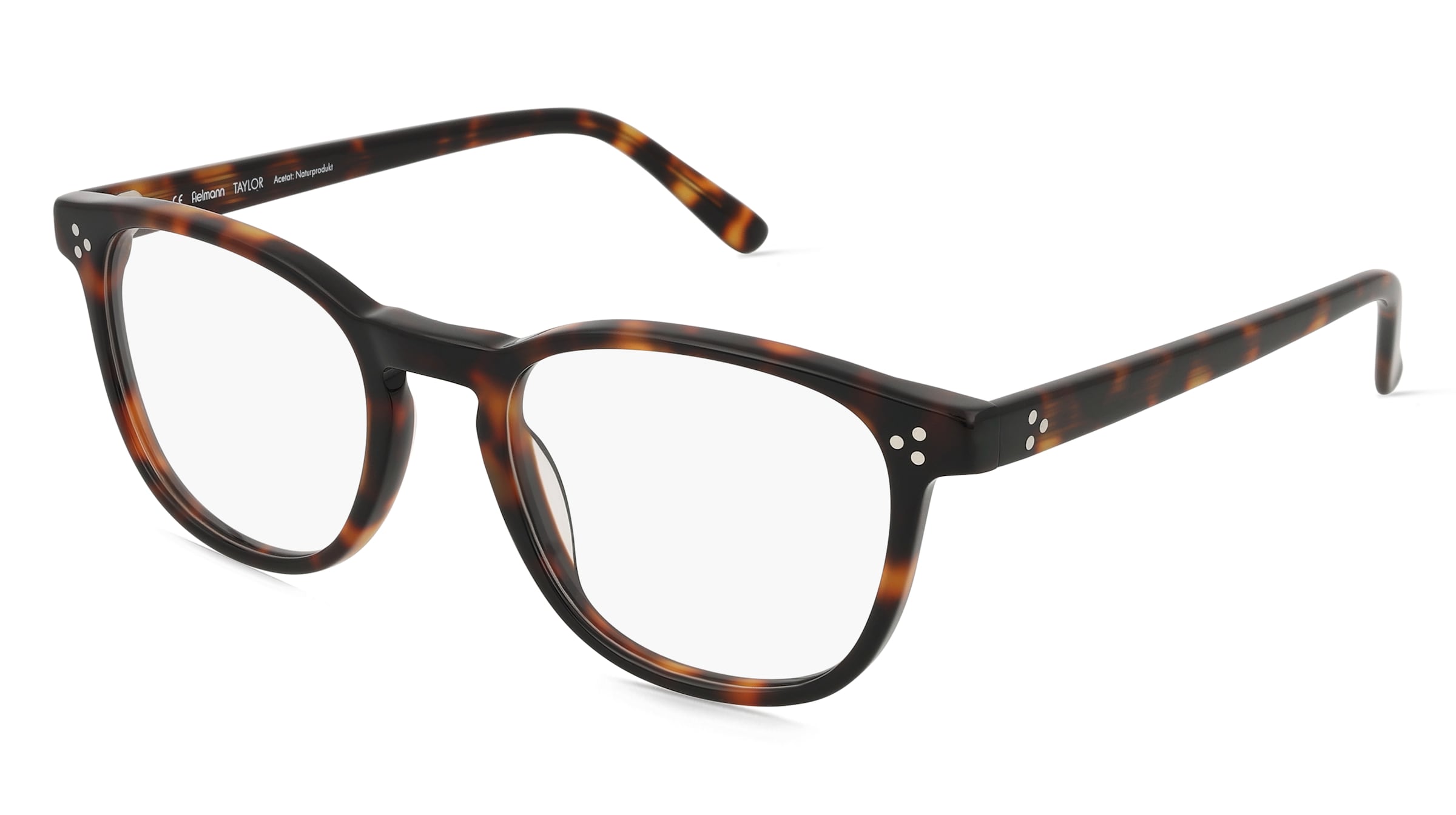 Fielmann Q 073 CL TAYLOR Unisex-Brille inkl. Gläser Vollrand Quadratisch Acetat-Gestell 51/20/145, Havanna