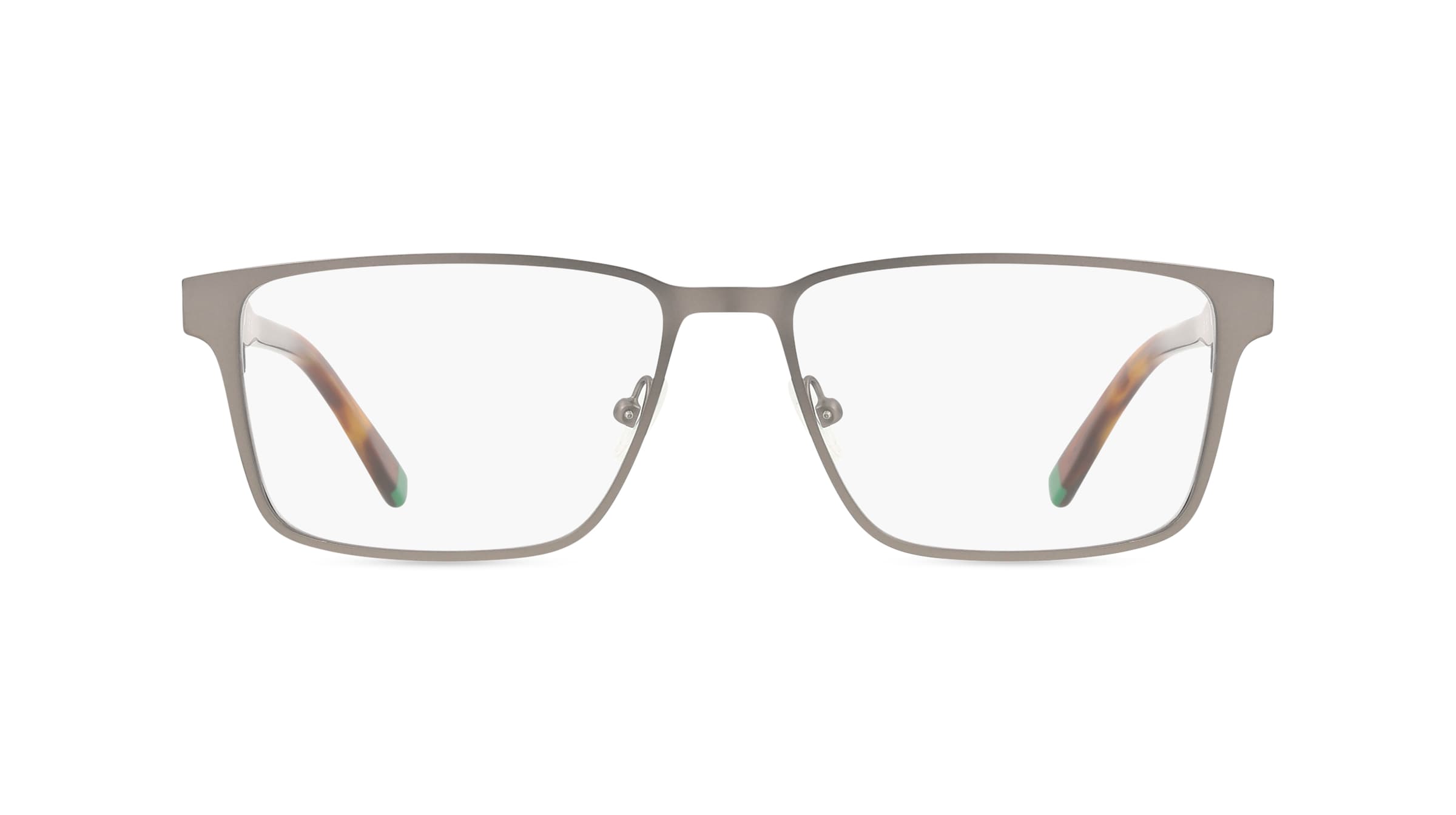 Lacoste L2297 Herren-Brille inkl. Gläser Vollrand Eckig Metall-Gestell 54mm/15mm/145mm, grau