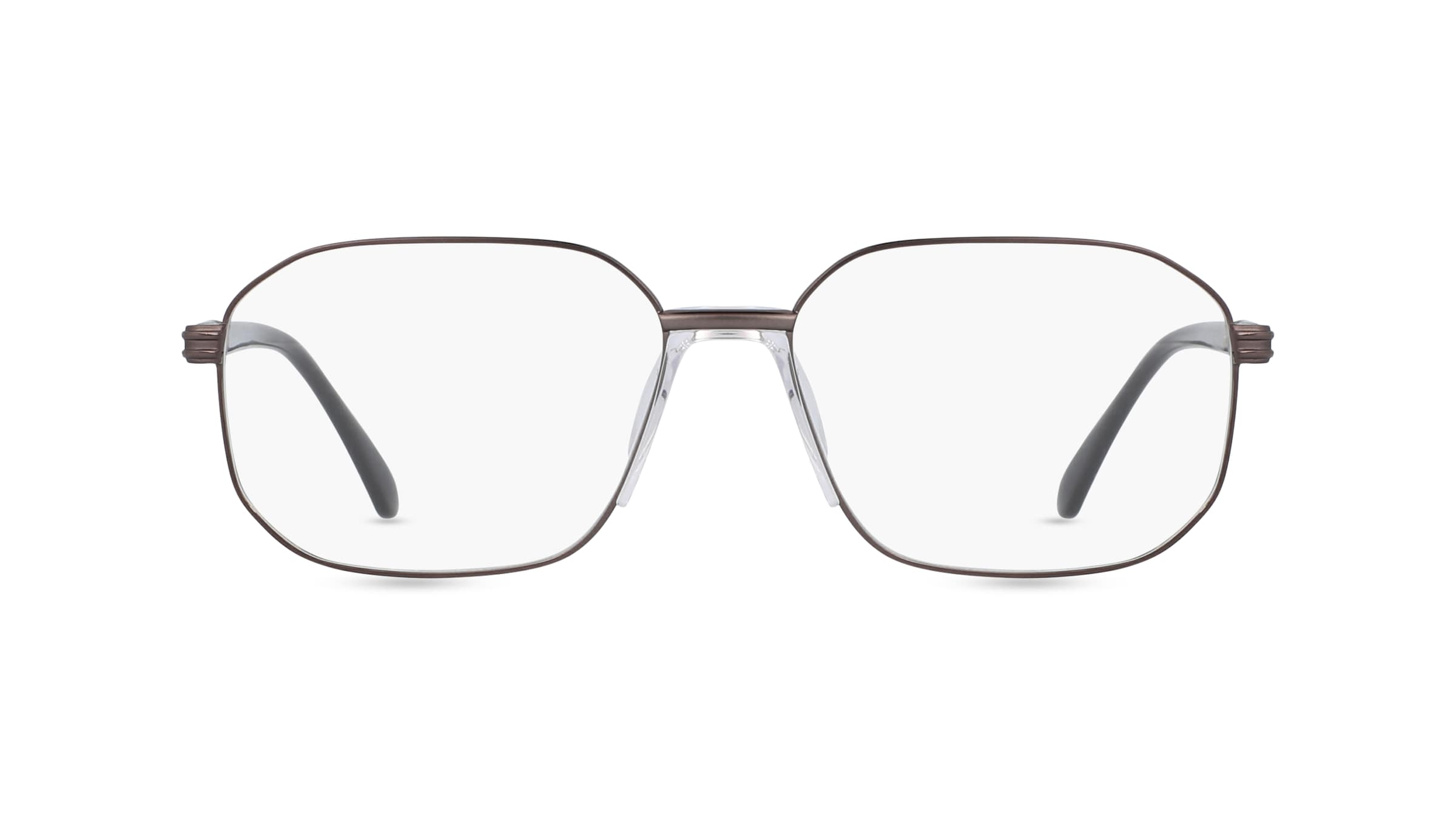 Fielmann COMFORT 115 FLEX CL Herren-Brille inkl. Gläser Vollrand Eckig Edelstahl-Gestell 56mm/16mm/140mm, grau