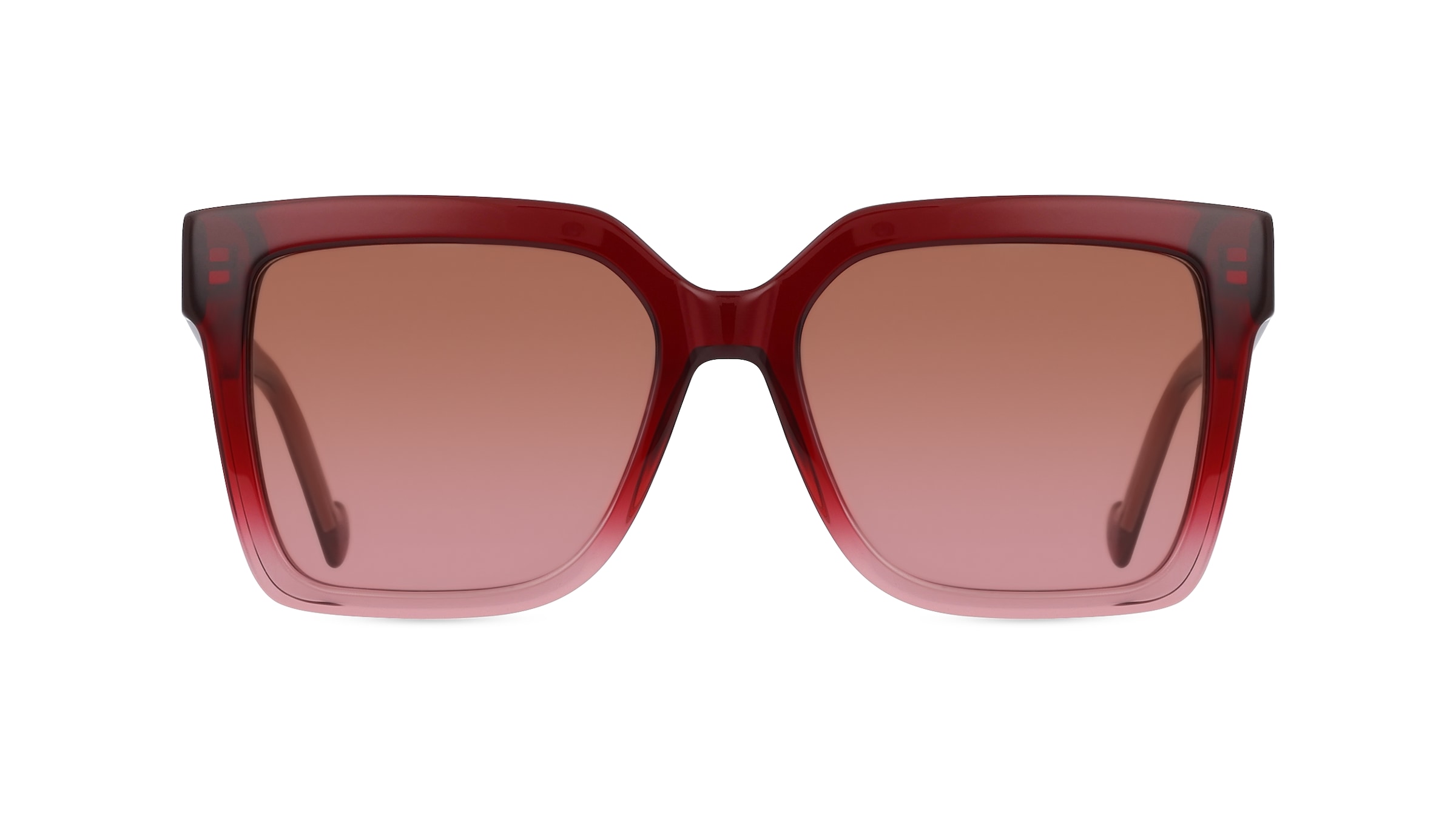 Liu Jo LJ771S Damen-Sonnenbrille Vollrand Eckig Kunststoff-Gestell, rot