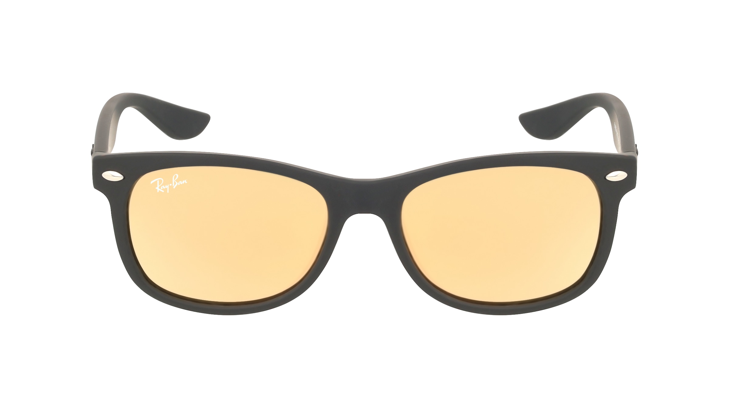 Ray Ban Junior 0RJ9052S JUNIOR NEW WAYFARER Kinder-Sonnenbrille Vollrand Quadratisch Kunststoff-Gestell, schwarz
