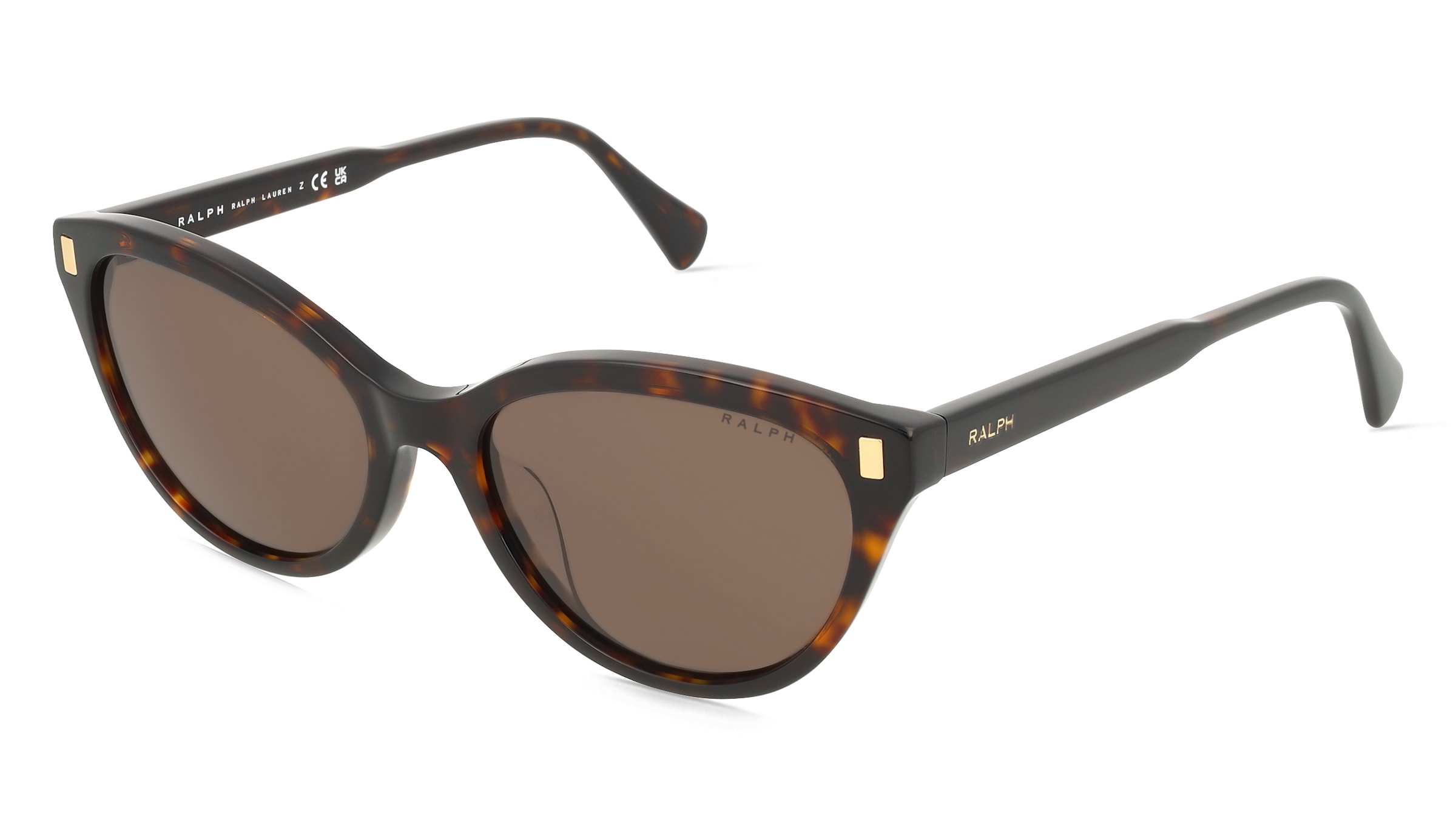 Ralph RA5326U Damen-Sonnenbrille Vollrand Cat Eye Acetat-Gestell, Havanna