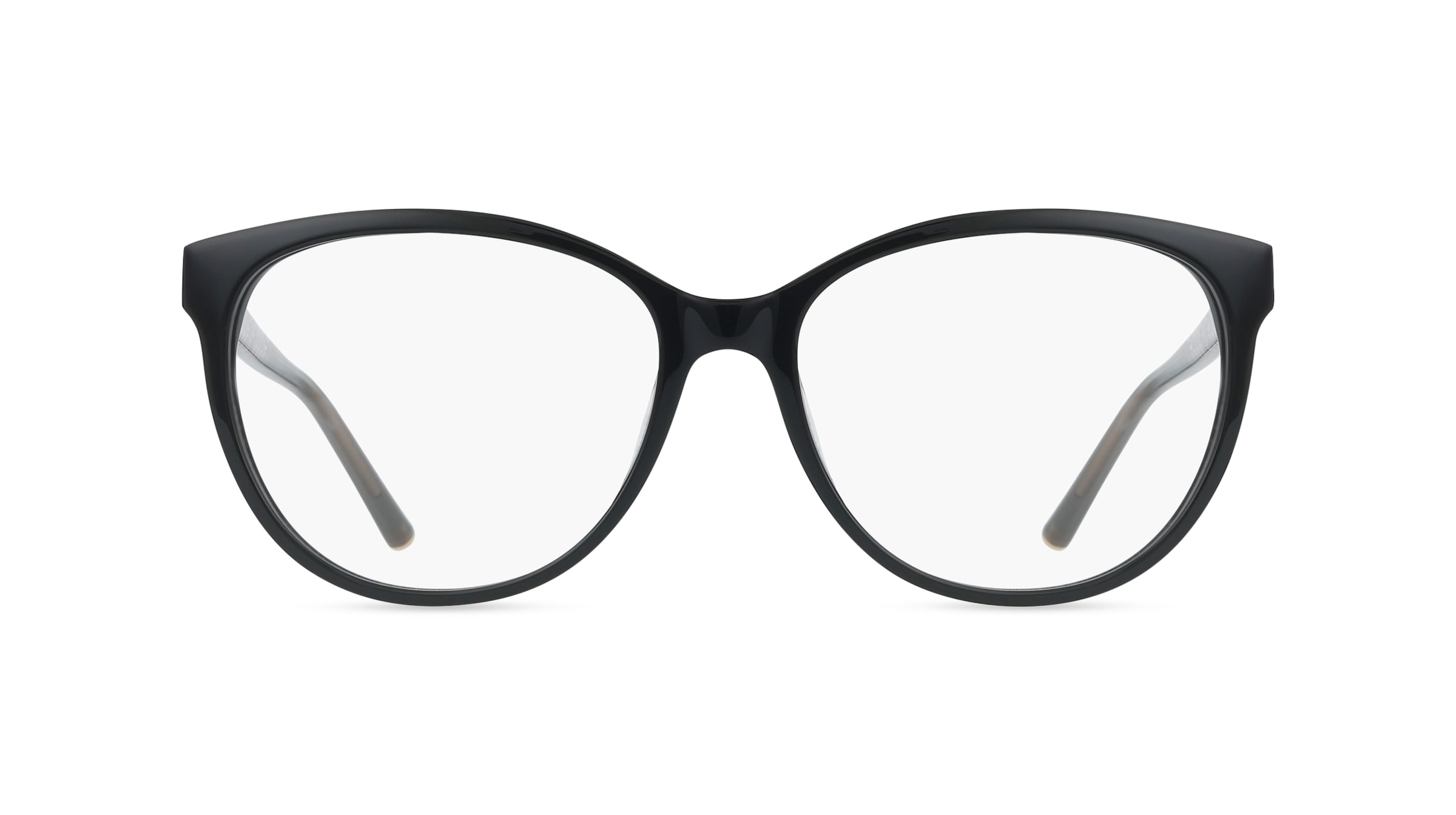 Escada VESF36 Damen-Brille inkl. Gläser Vollrand Cat Eye Kunststoff-Gestell 54/15/140, Schwarz